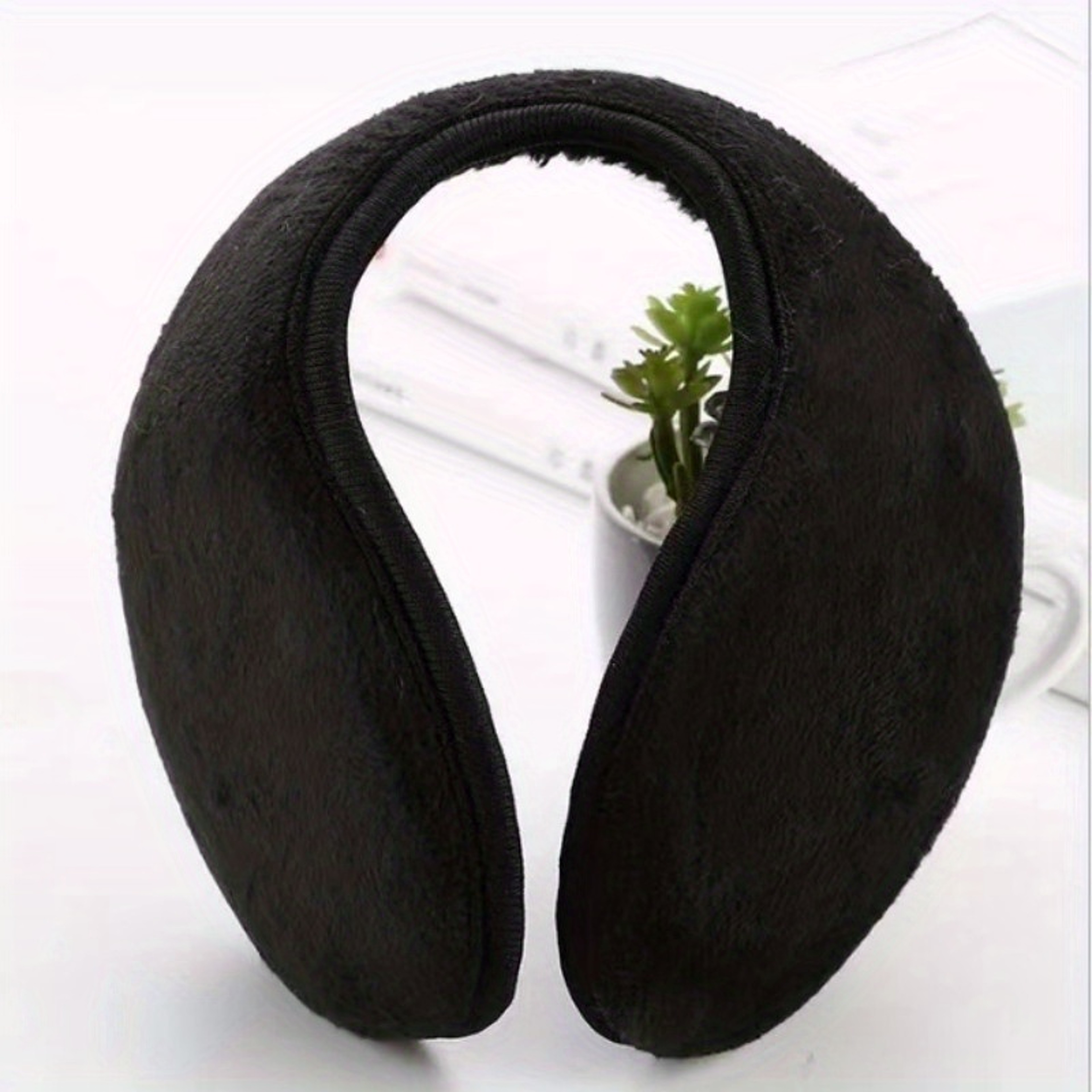 Pearl Plush Earmuffs Soft Winter Ear Warmers for Cozy Cold Weather Style – view 3