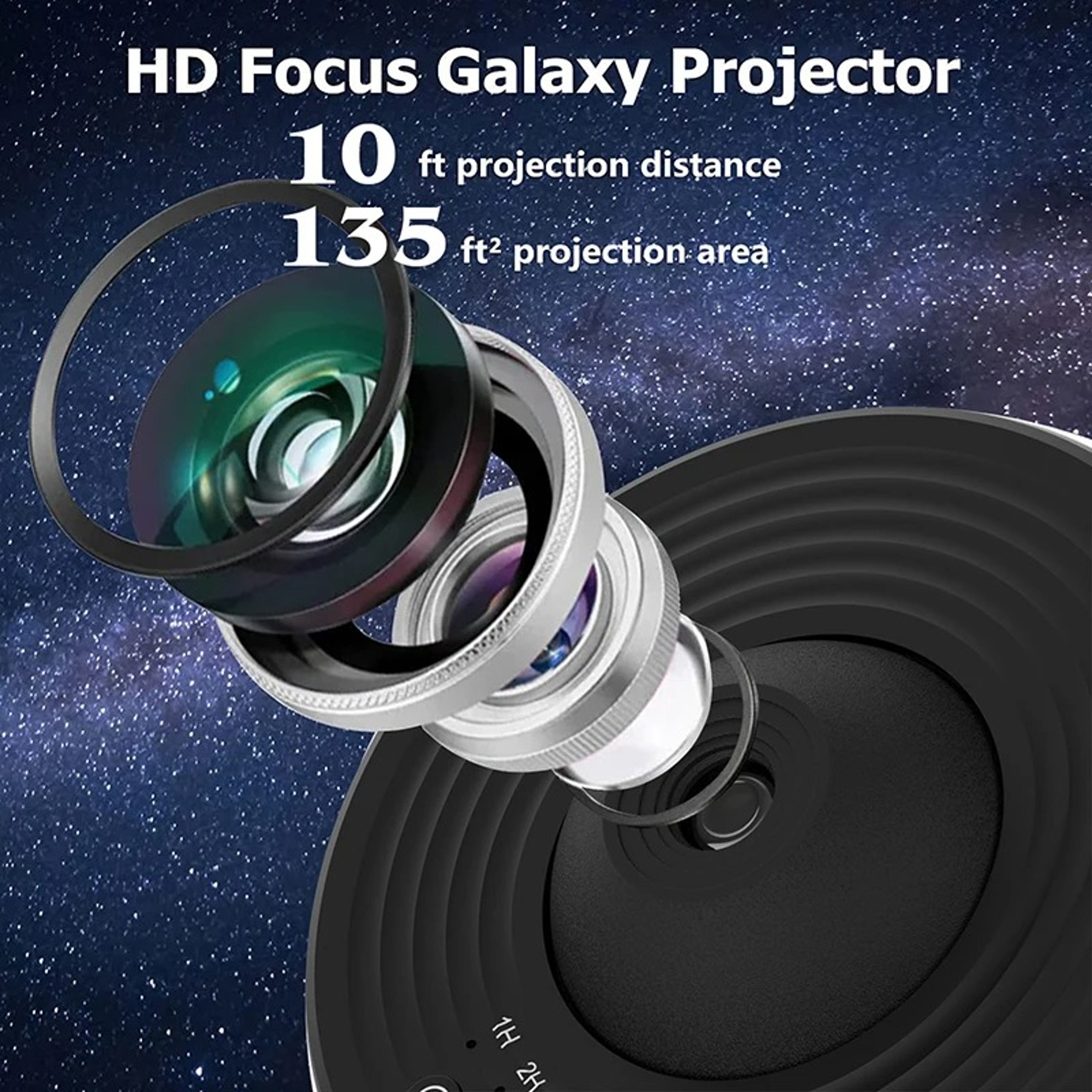 Galaxy Projector Starry Sky Planetarium Night Light For Bedroom And Kids Room Decor 4