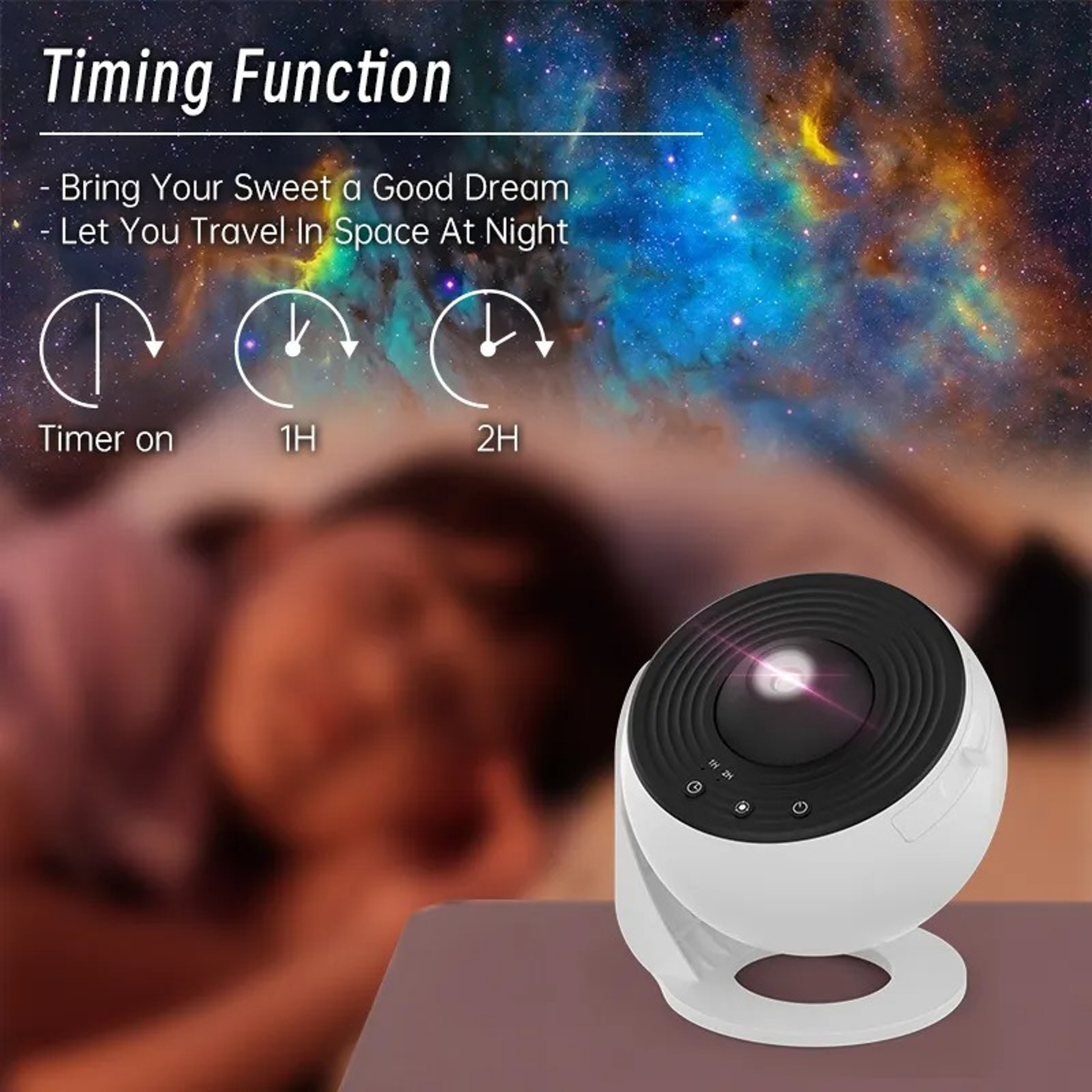 Galaxy Projector Starry Sky Planetarium Night Light For Bedroom And Kids Room Decor 2