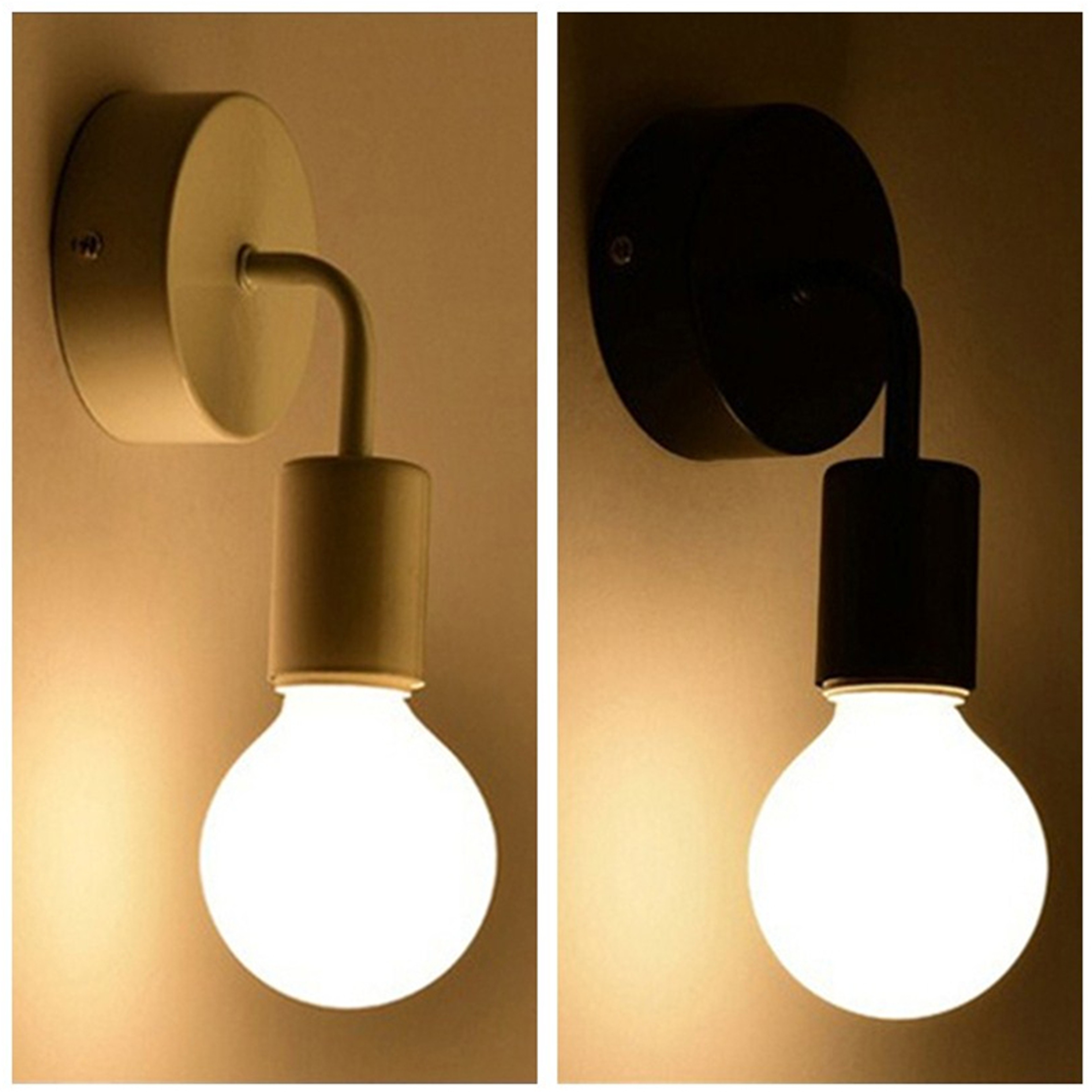 Modern Black Wall Sconce Industrial Wall Light for Bedroom and Indoor Decor – view 1