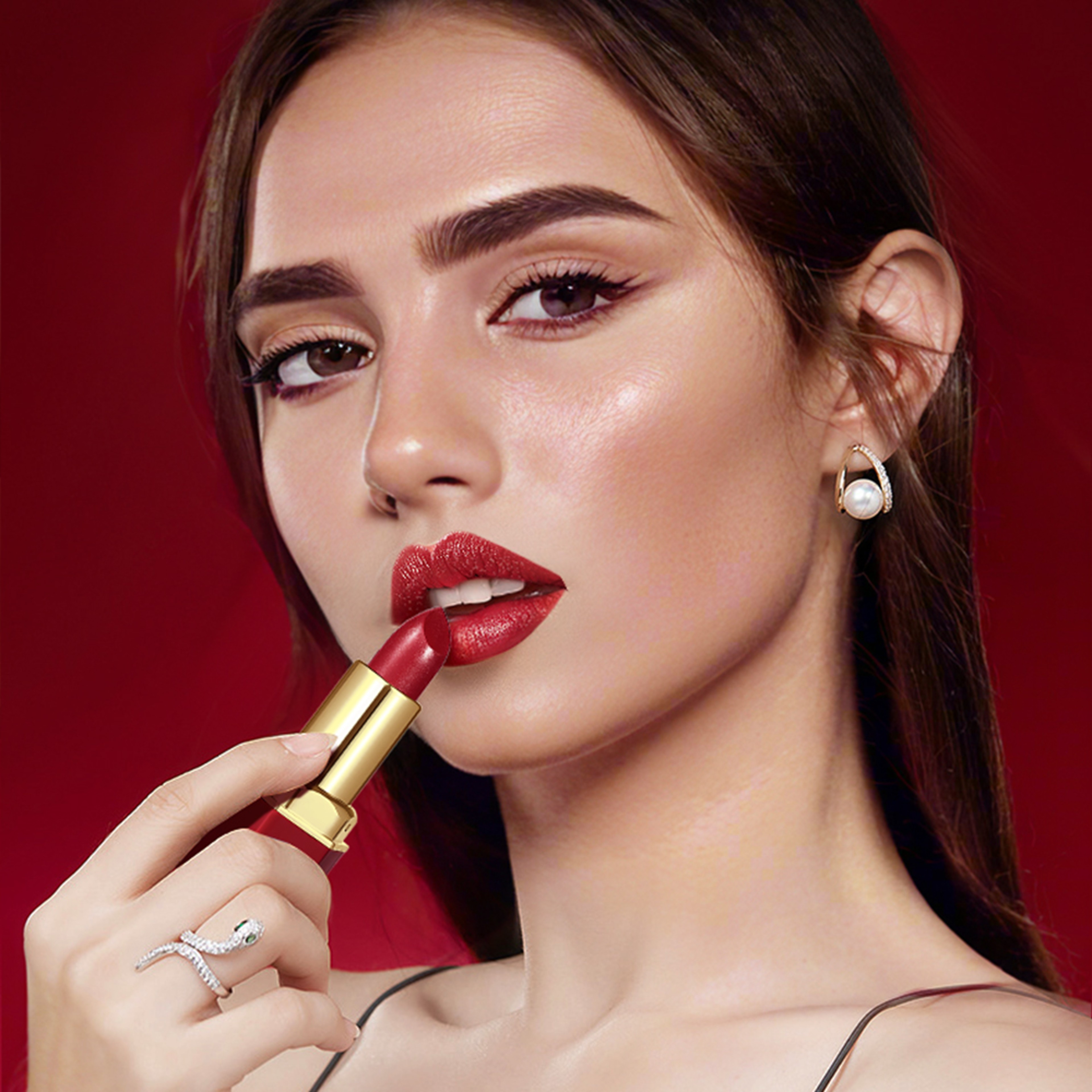 Gold Bar Velvet Lipstick Set Matte Pearlescent Glitter Lip Colors – view 4