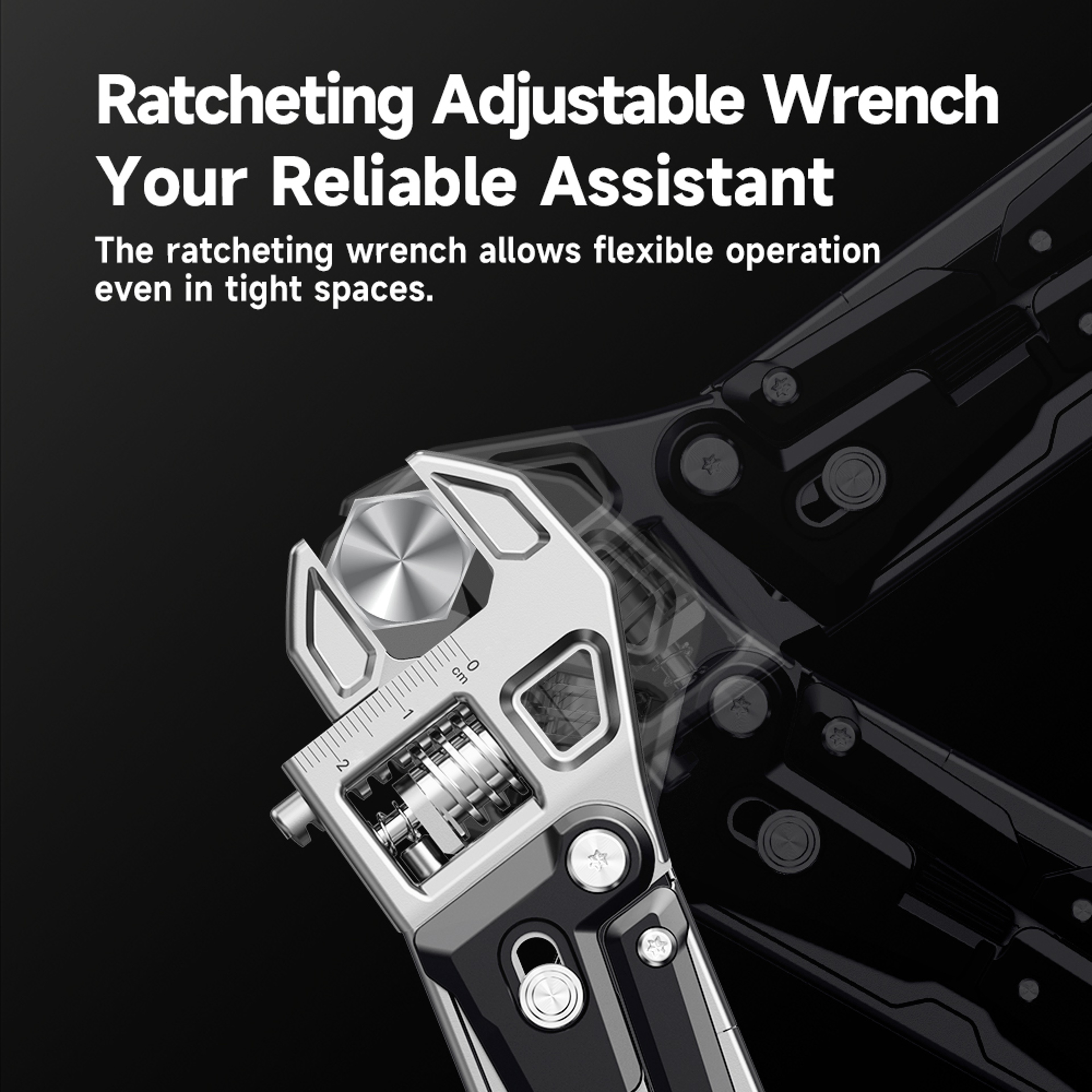 Adjustable Wrench Multitool Folding Camping Hand Tool – view 5