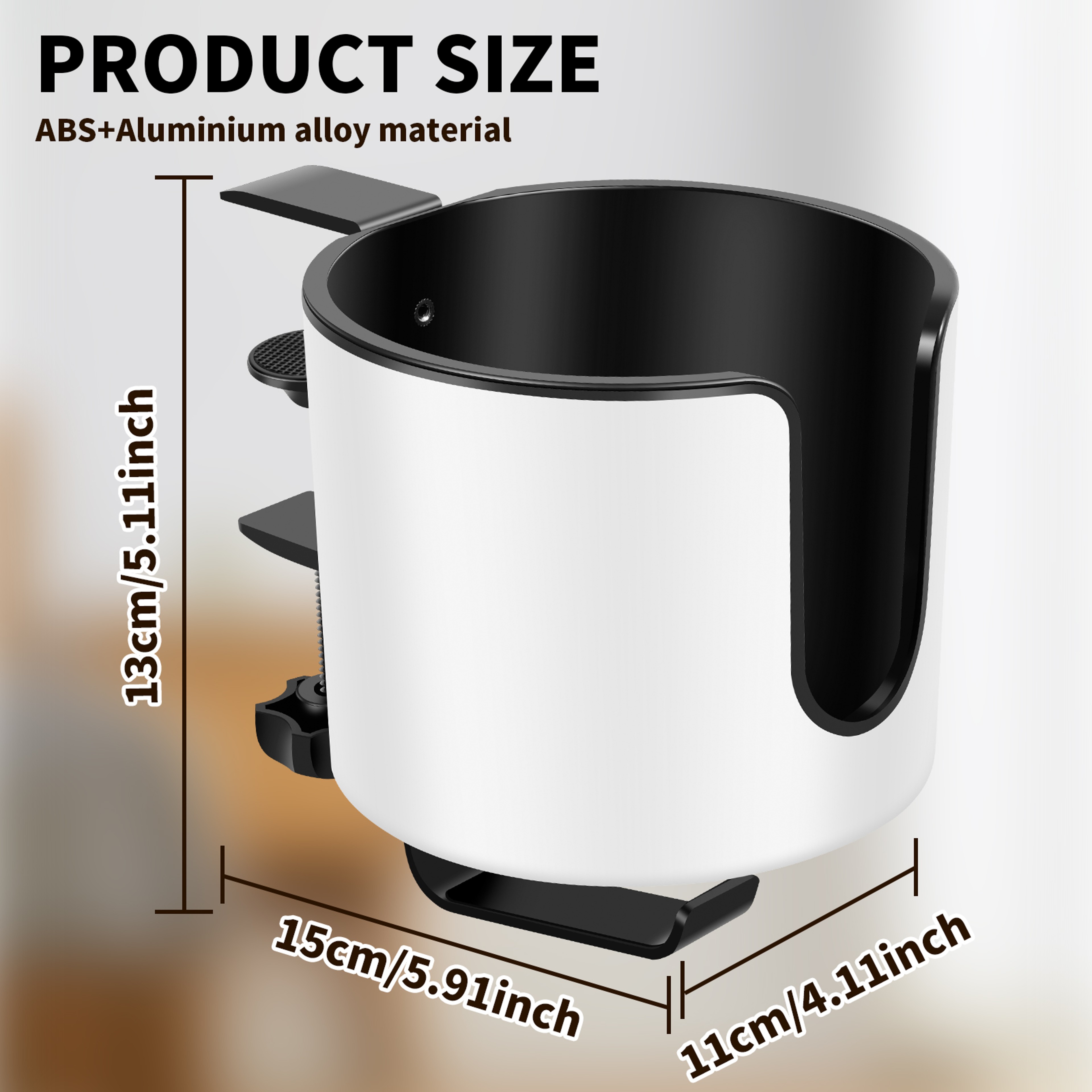 Headphone Holder With Adjustable Desk Cup Holder Clamp 3