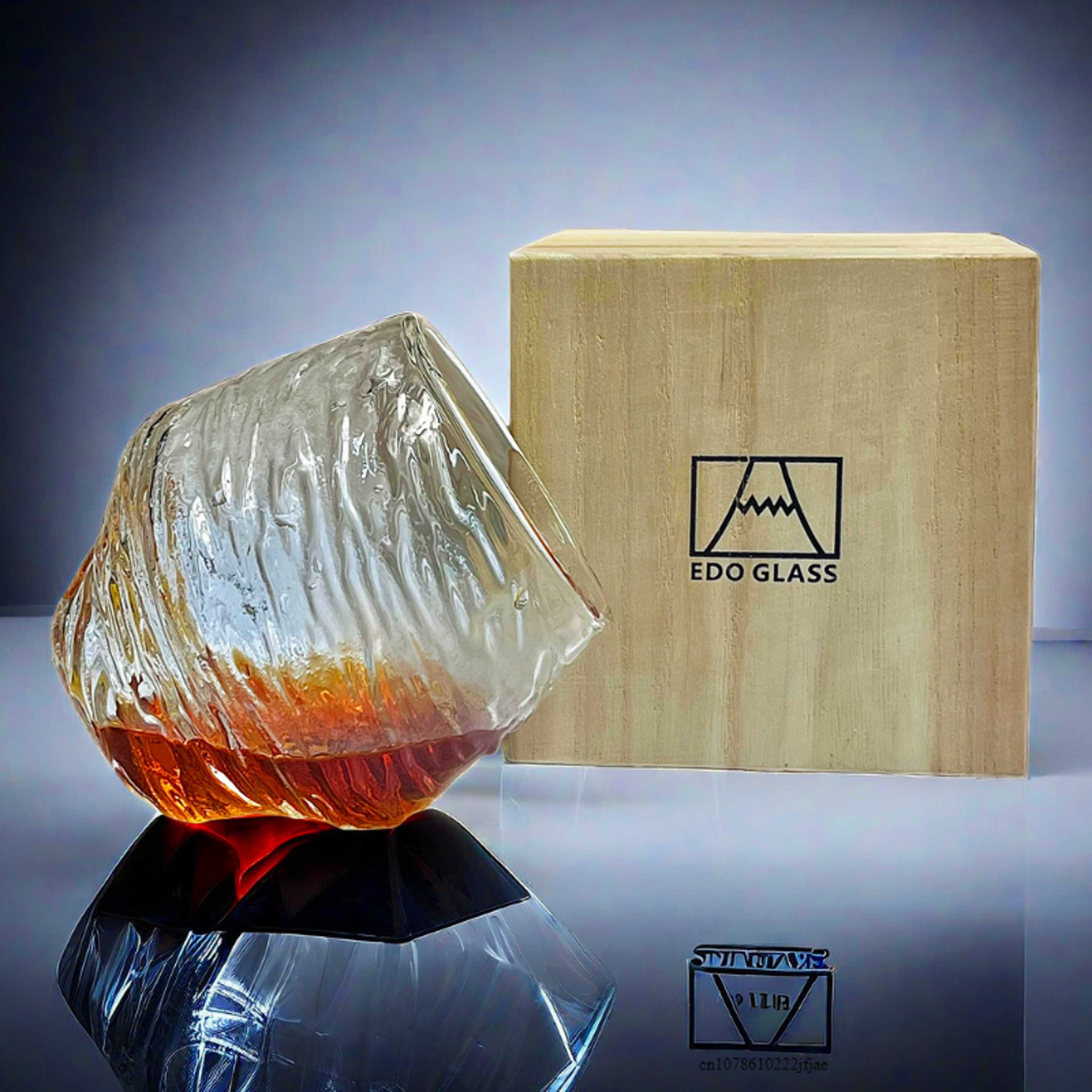 Japanese Style Hammered Whiskey Glass Retro Textured Whisky Tumbler for Brandy Cognac and Cocktails – view 7
