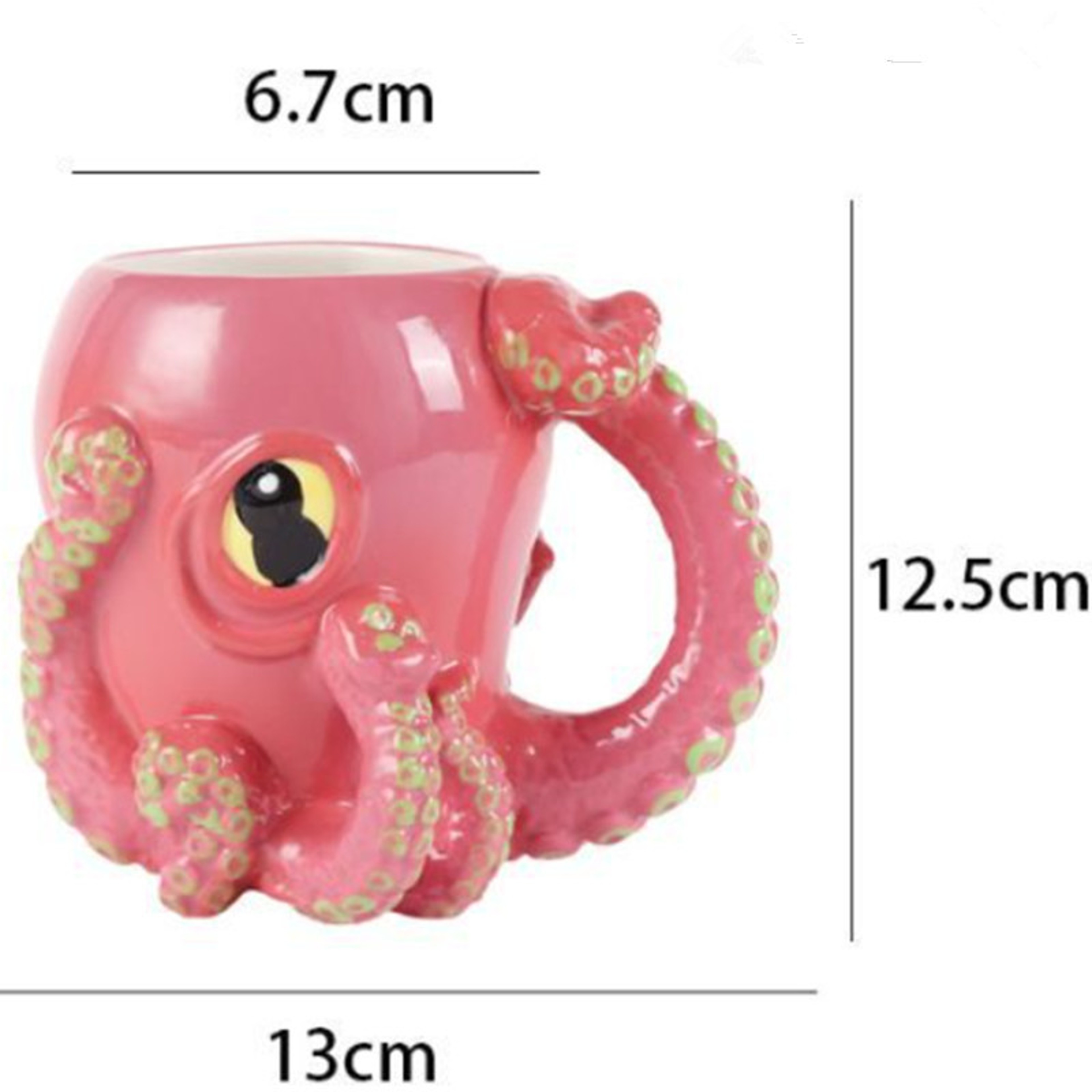Octopus Mug with Wrapped Tentacle Design Unique Novelty Coffee Cup for Home and Gifts – view 4