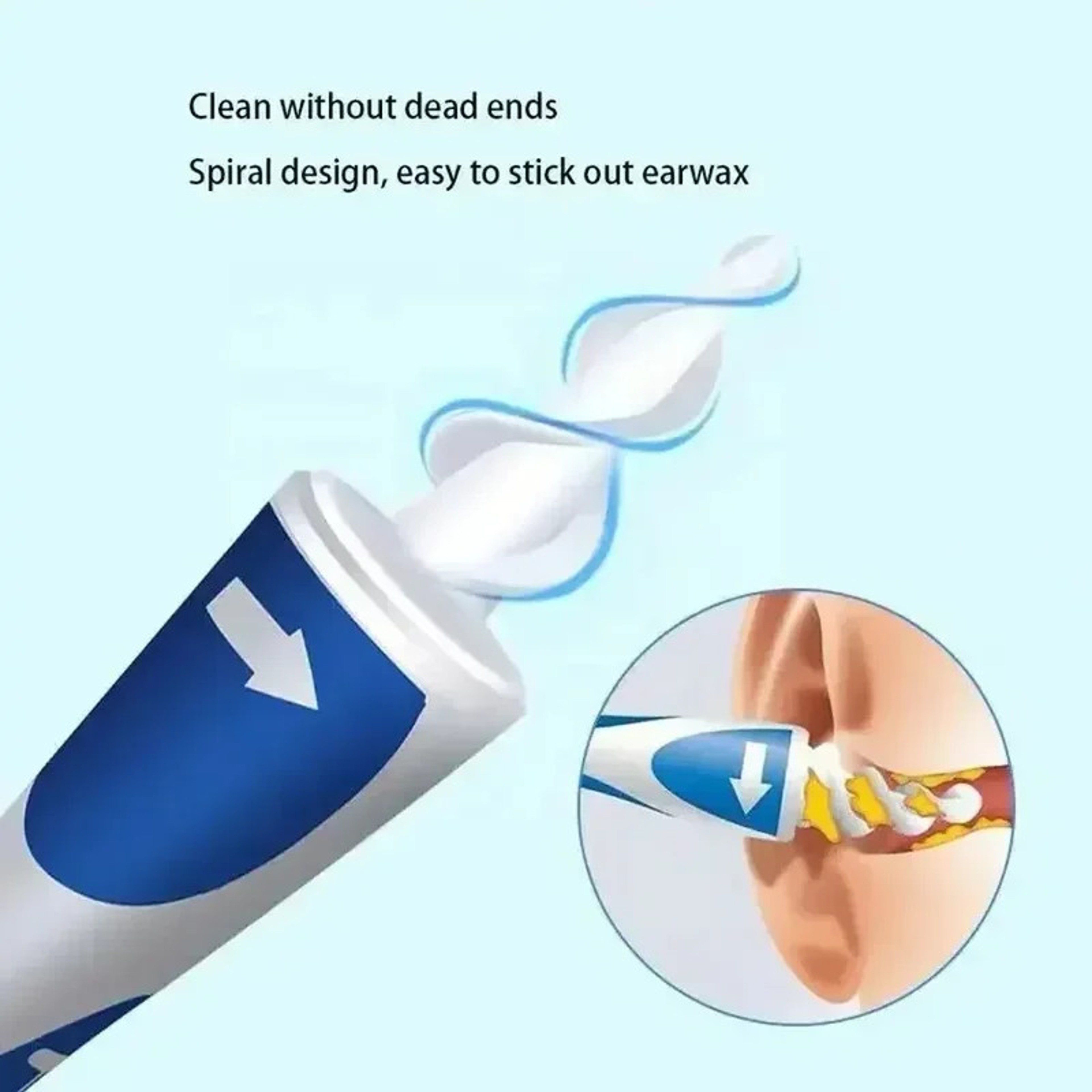 Portable Spiral Ear Wax Remover with Soft Silicone Tips and Reusable Ear Cleaning Kit – view 3