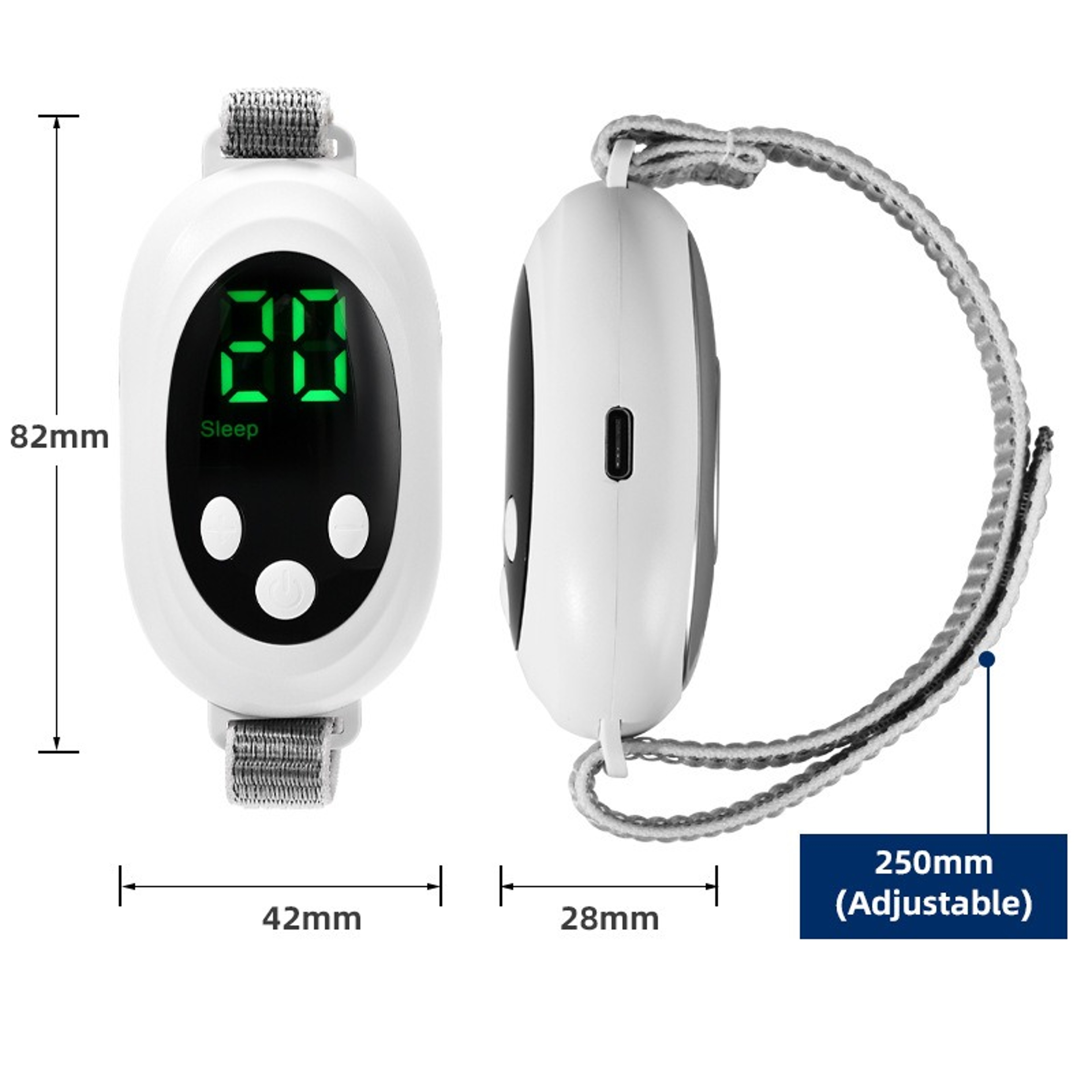 Portable Sleep Aid Device With Adjustable Microcurrent Relaxation And Intensity Levels 1