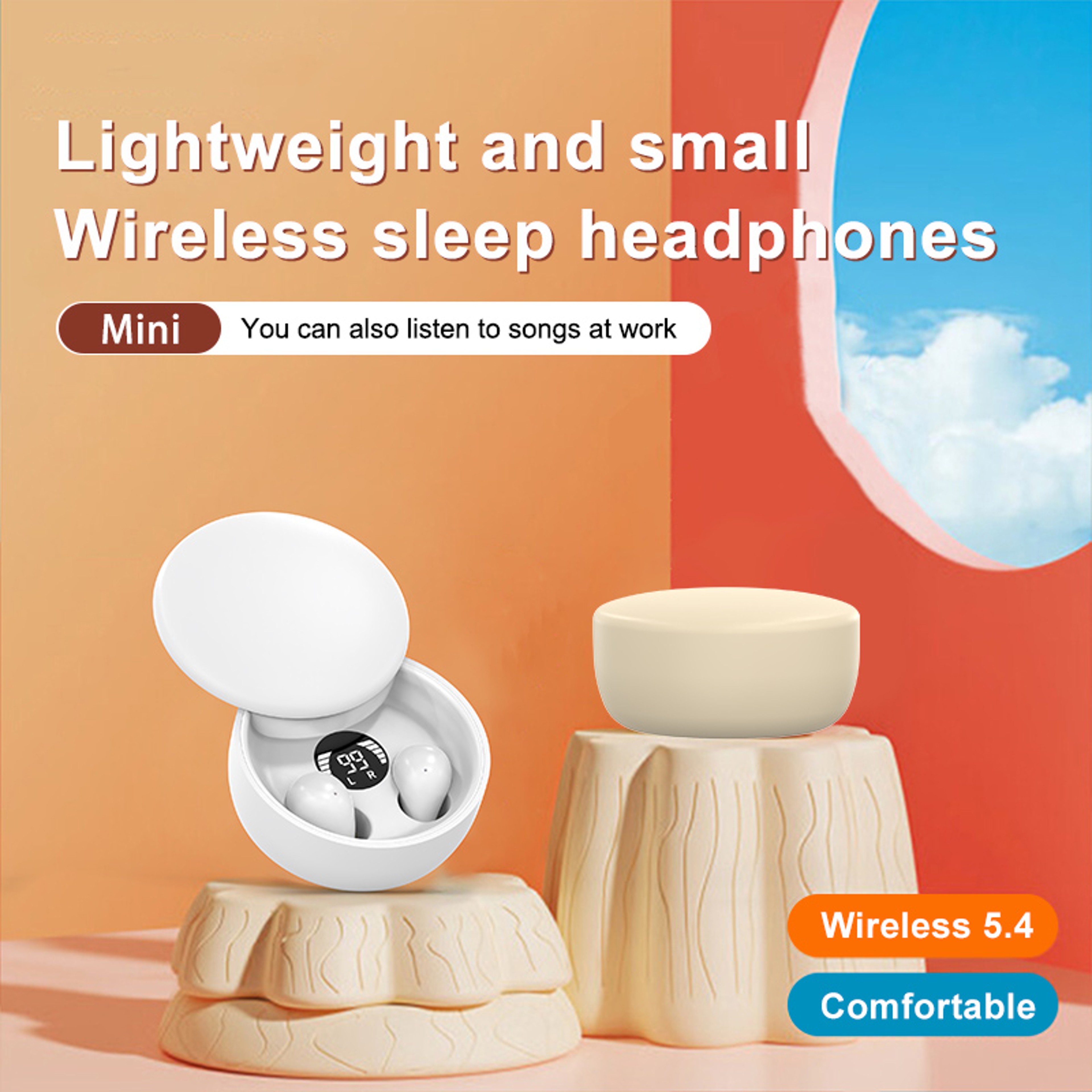 Bluetooth Wireless Earphones with Active Noise Cancellation and Charging Case – view 4