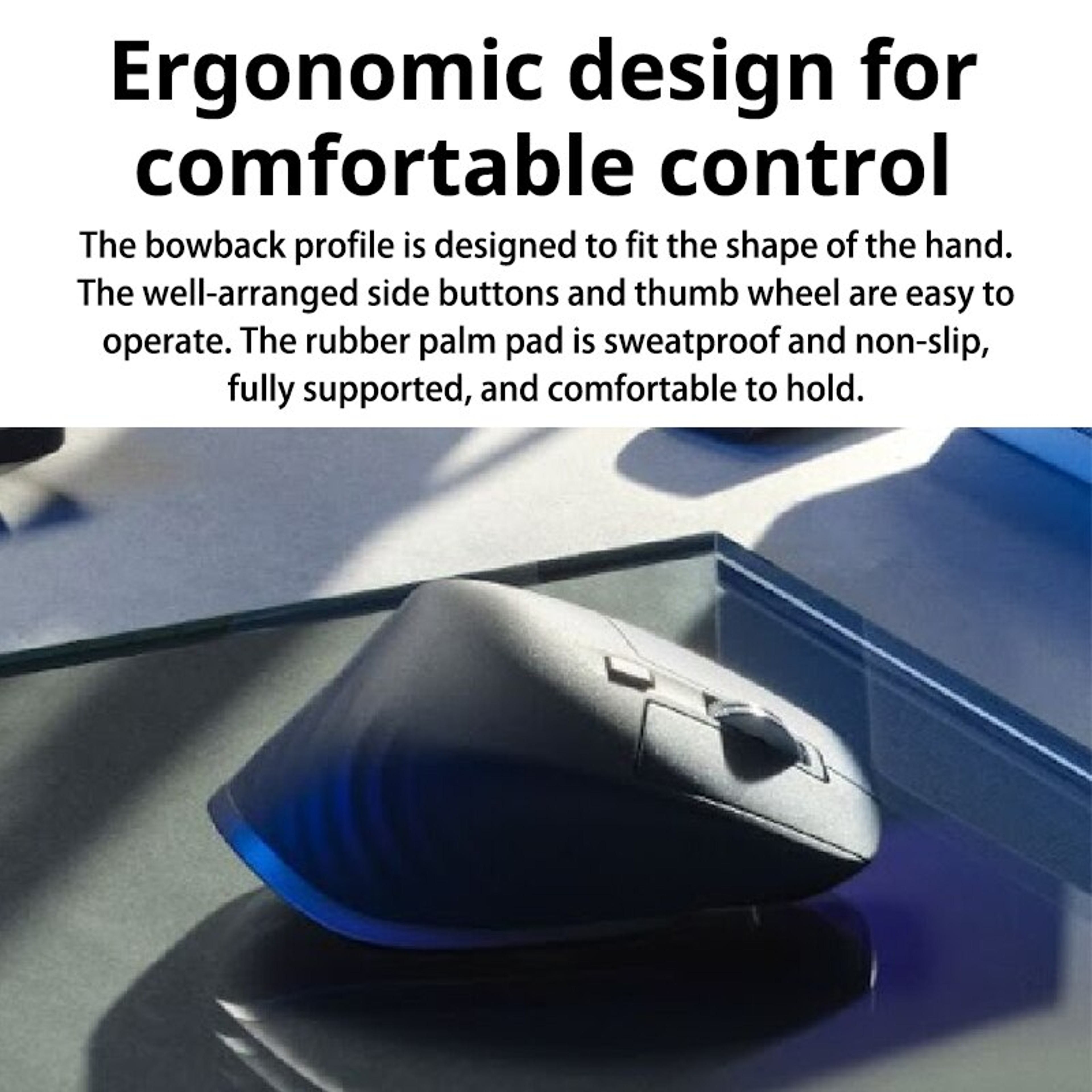 Wireless Bluetooth Mouse with Tracking and Programmable Buttons – view 4