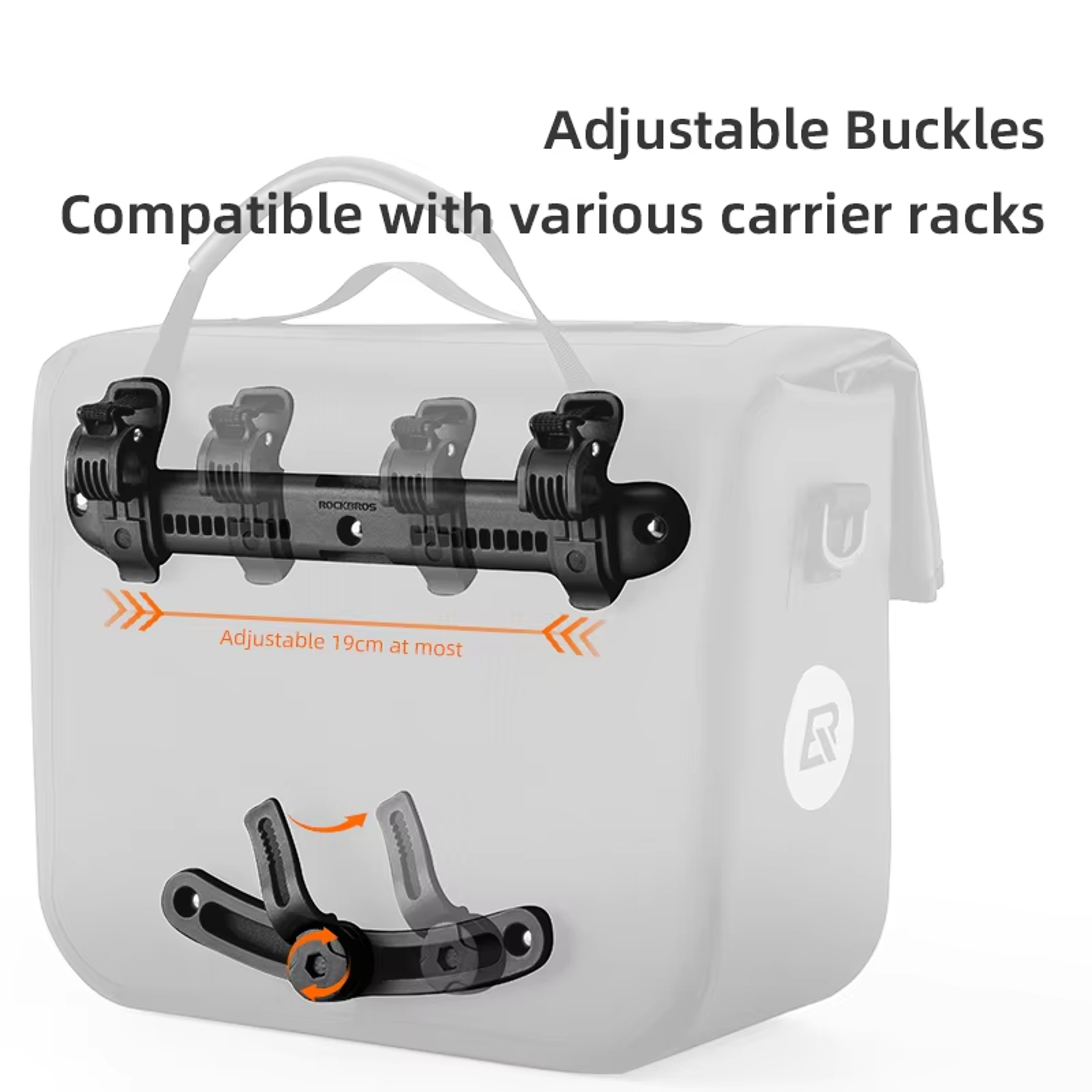ROCKBROS Bicycle Bag 15L Multifunctional Saddle Bag Waterproof MTB Bike Rack Bag Travel 3D Support  4