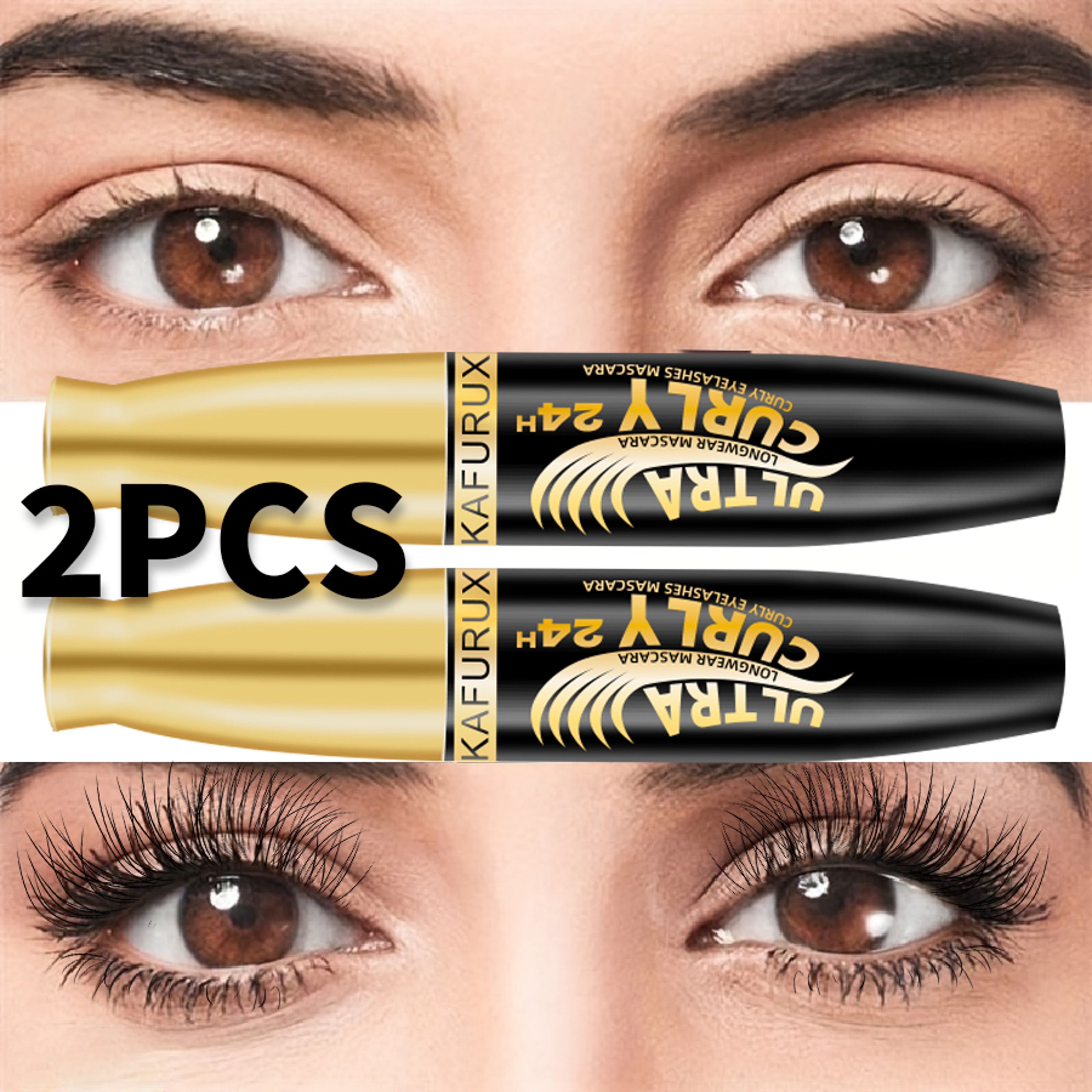 Black Lengthening Mascara Set Waterproof Curling and Volumizing – view 4