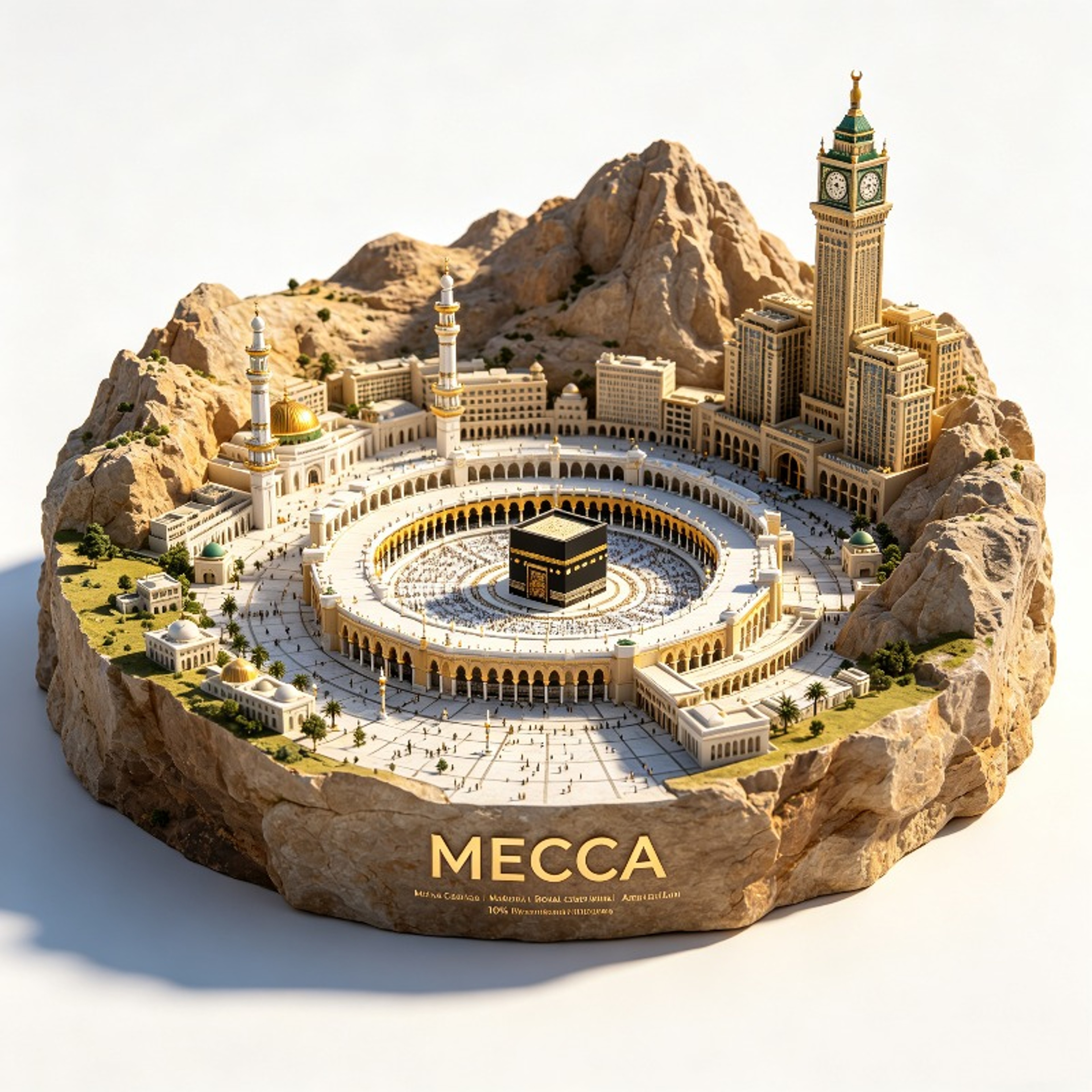 Mecca Kaaba Fridge Magnet Masjid al-Haram Travel Souvenir – view 1