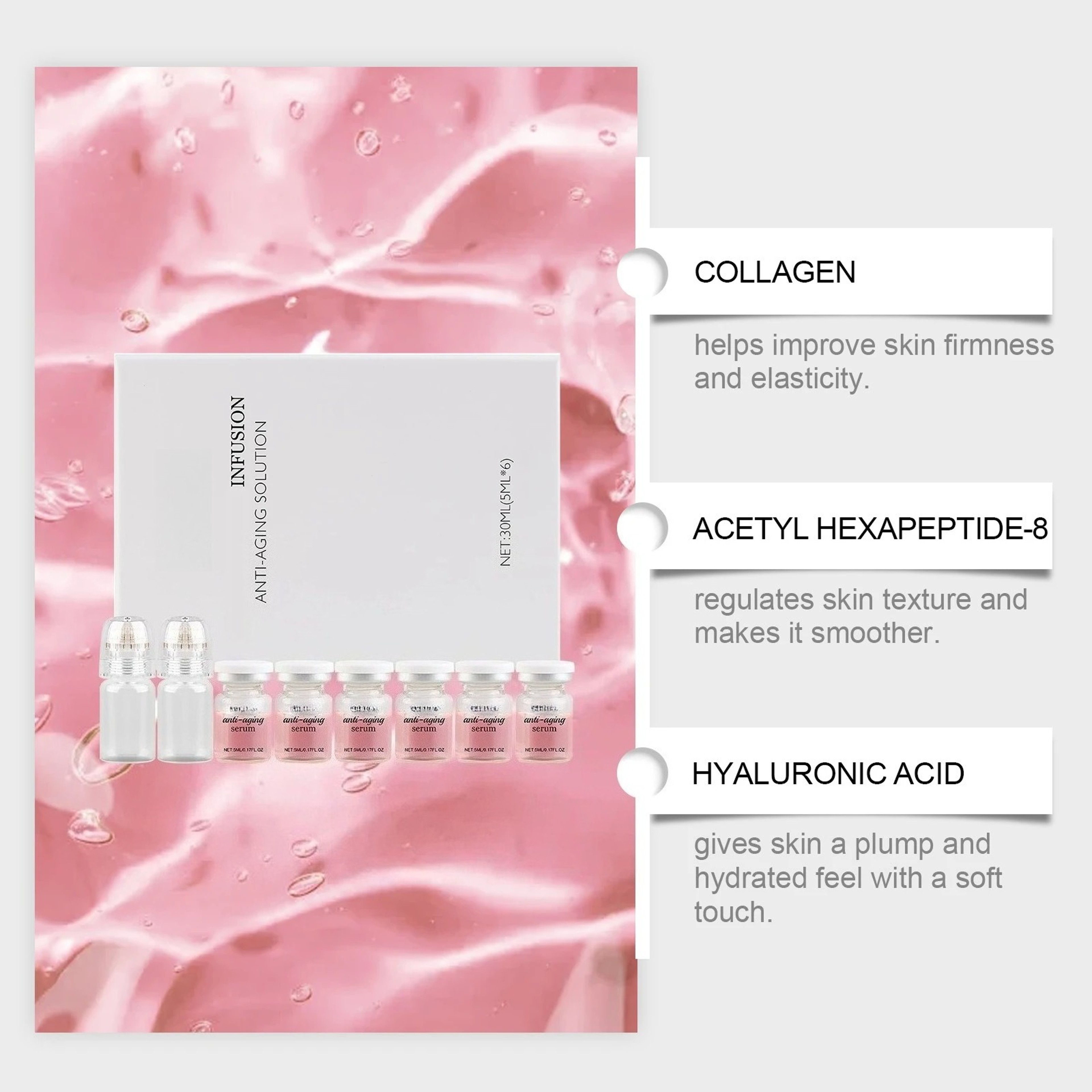 Microneedle Skin Care Set with two Tools and six Moisturizing Face Serums – view 6