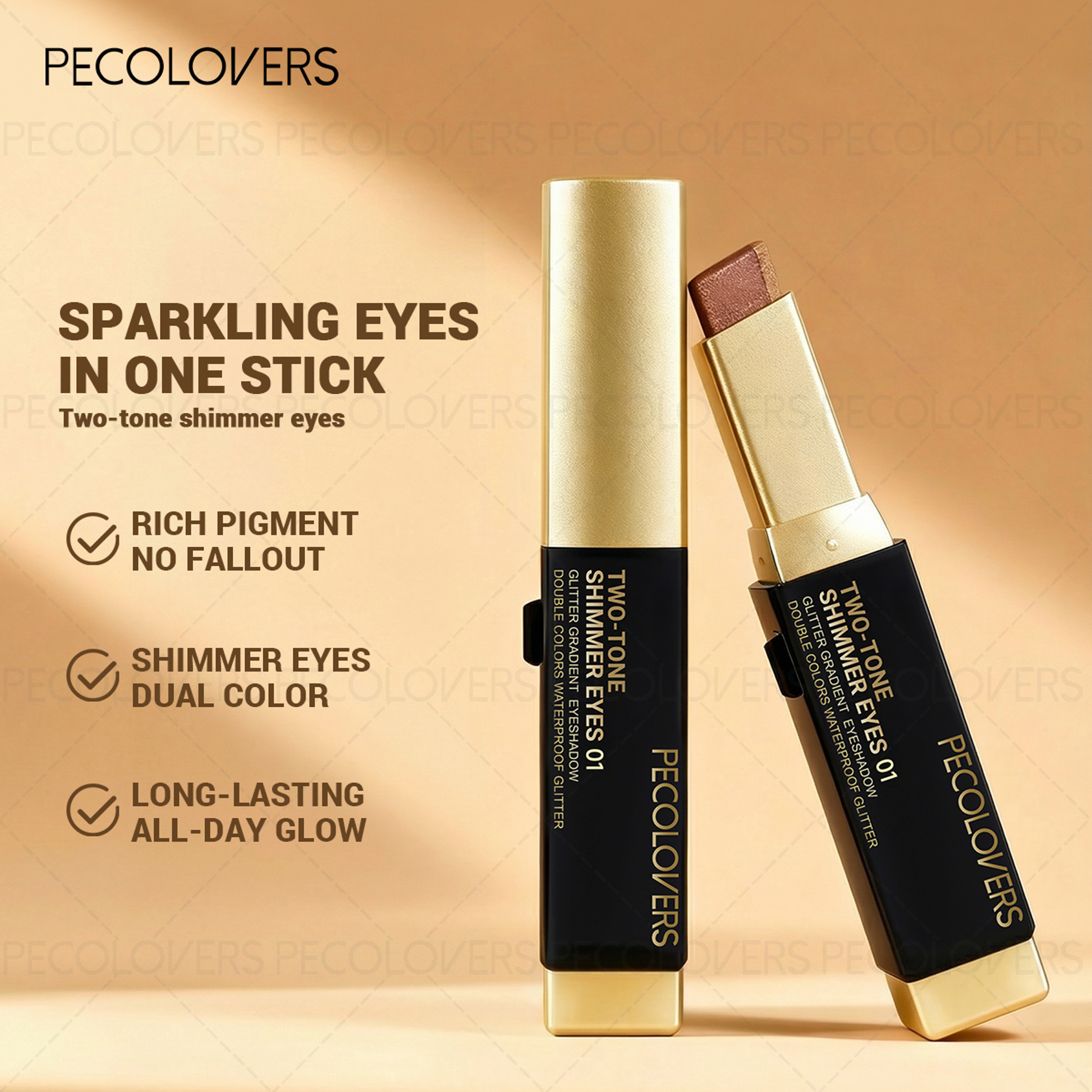 6PCSSet Twocolor Pushpull Eye Shadow Stick Eye Highlight Lazy Eye Shadow Twocolor Stacking Waterpro 1