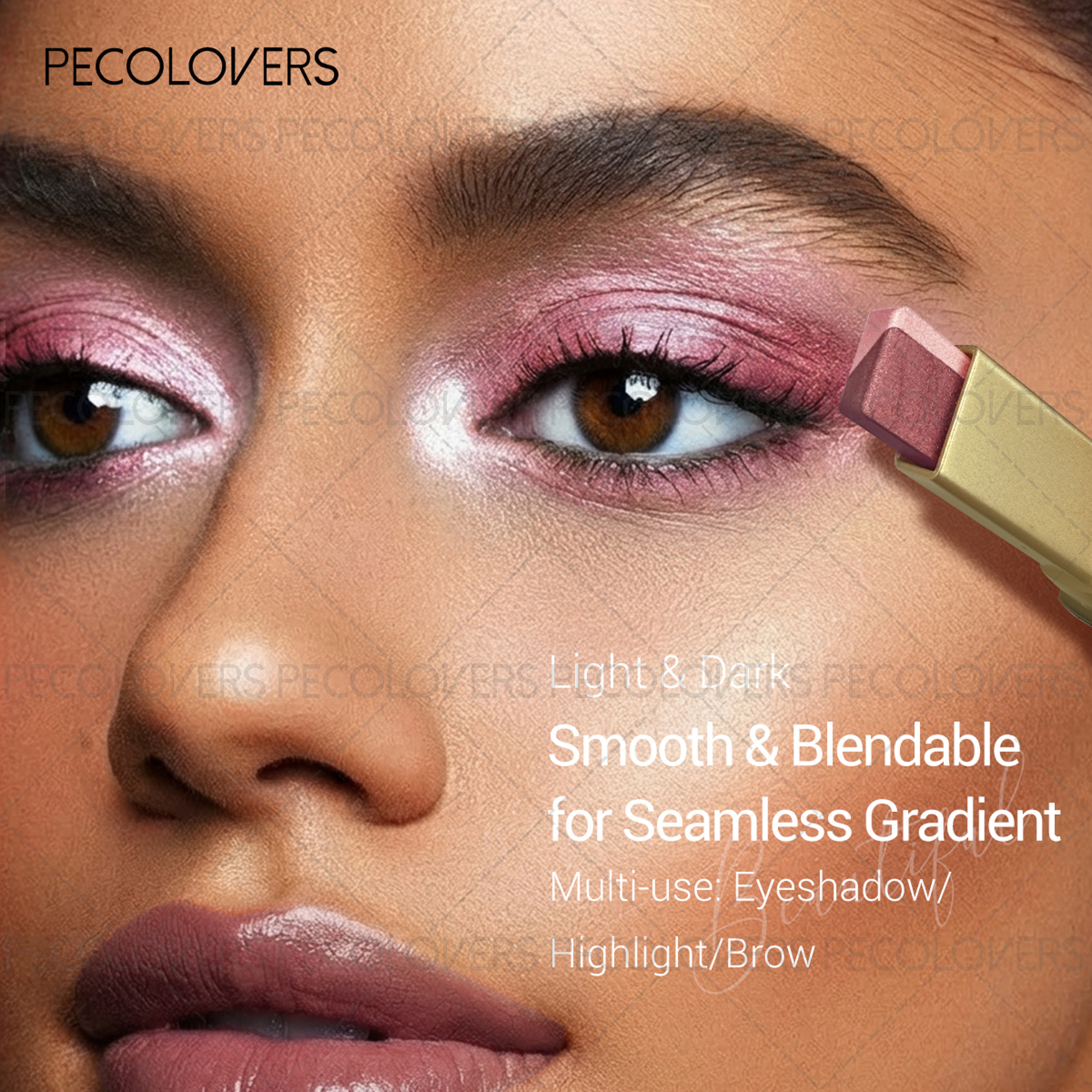 6PCSSet Twocolor Pushpull Eye Shadow Stick Eye Highlight Lazy Eye Shadow Twocolor Stacking Waterpro 4