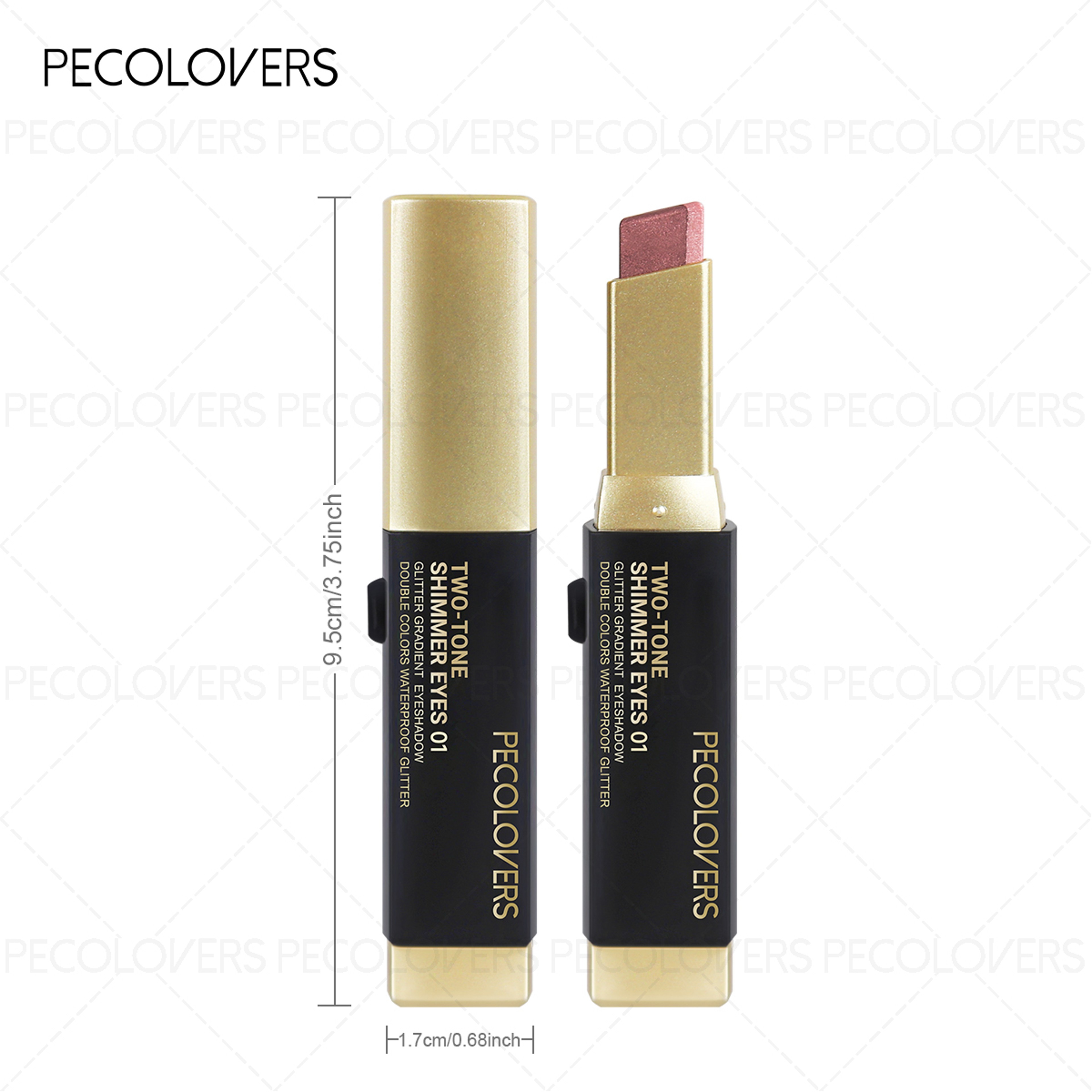 6PCSSet Twocolor Pushpull Eye Shadow Stick Eye Highlight Lazy Eye Shadow Twocolor Stacking Waterpro 3
