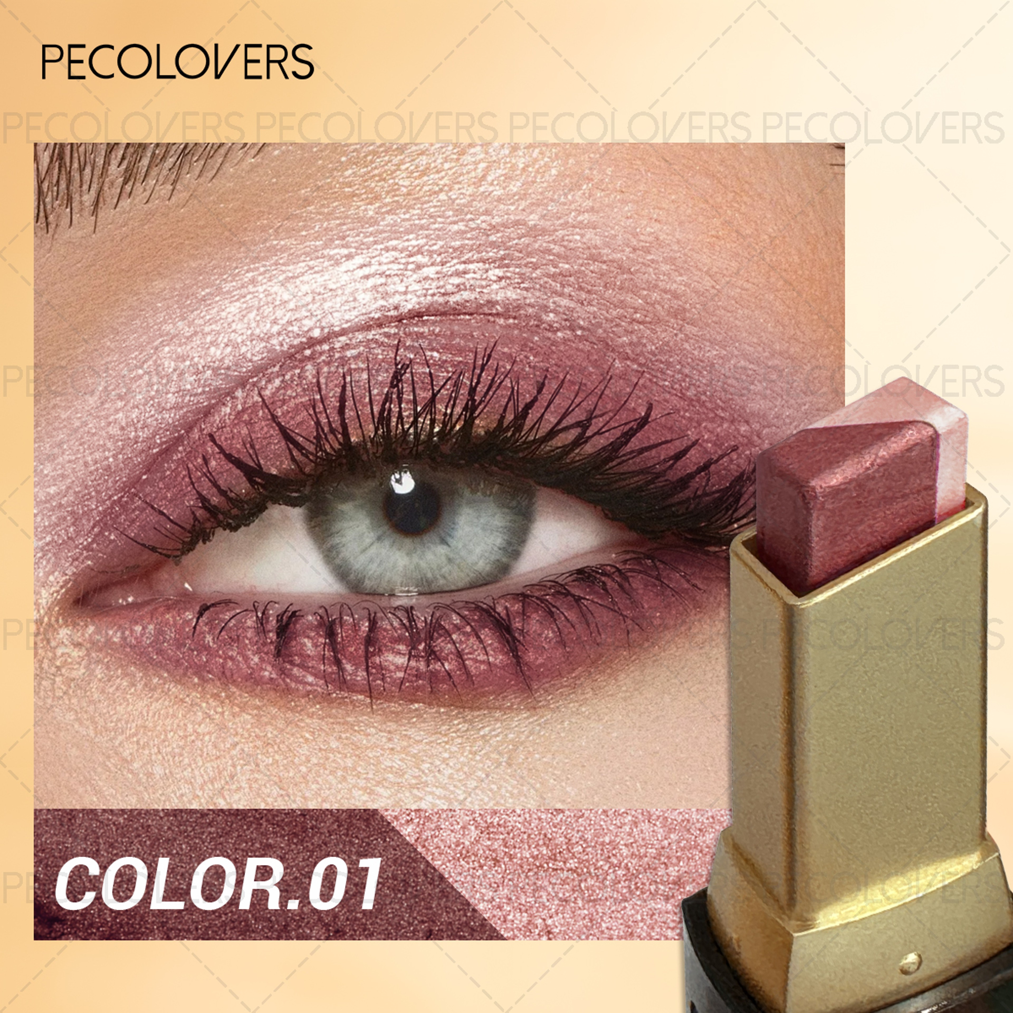 6PCSSet Twocolor Pushpull Eye Shadow Stick Eye Highlight Lazy Eye Shadow Twocolor Stacking Waterpro 7