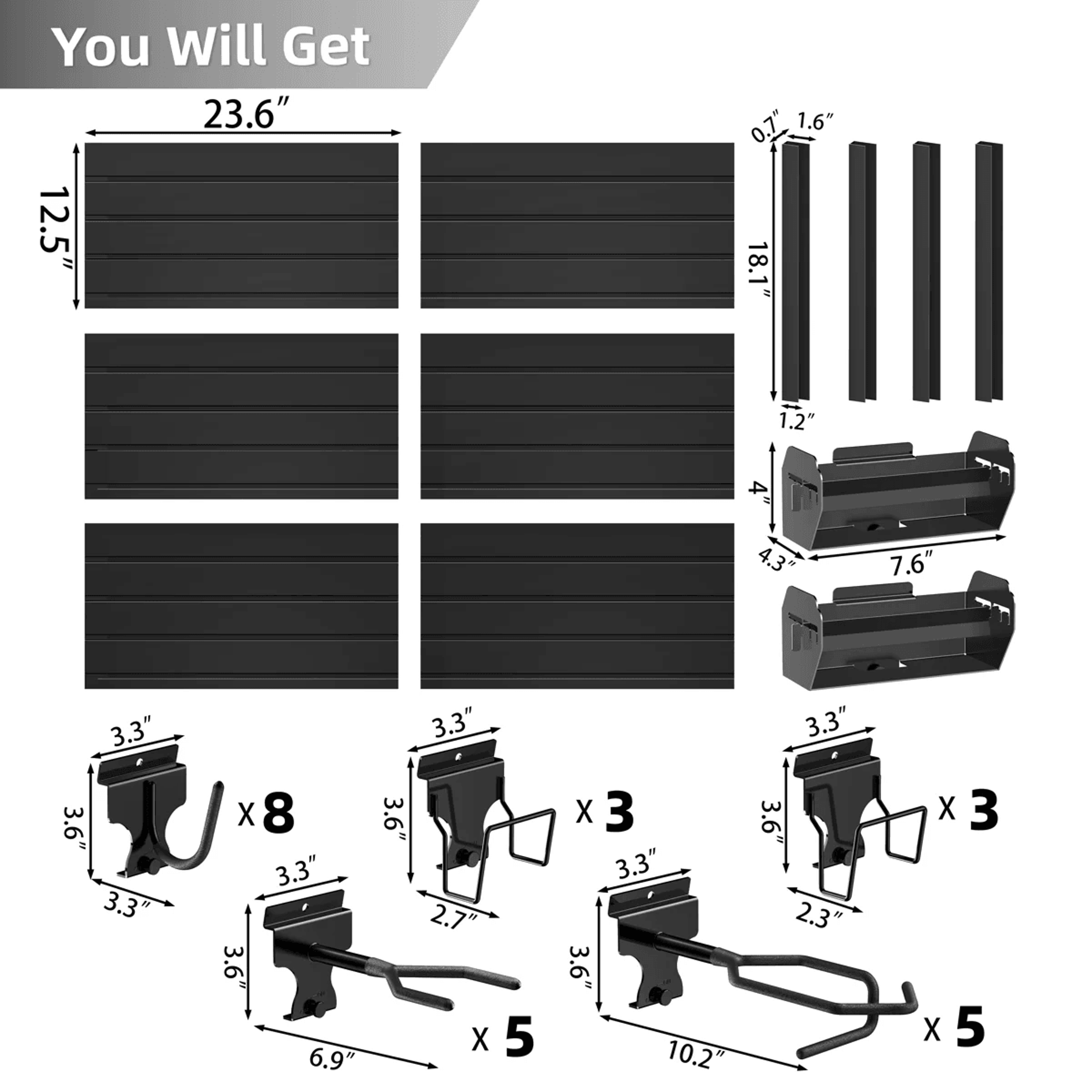 Modular Gun Wall Mount Display Rack With PVC Panels And Steel Storage Racks 5