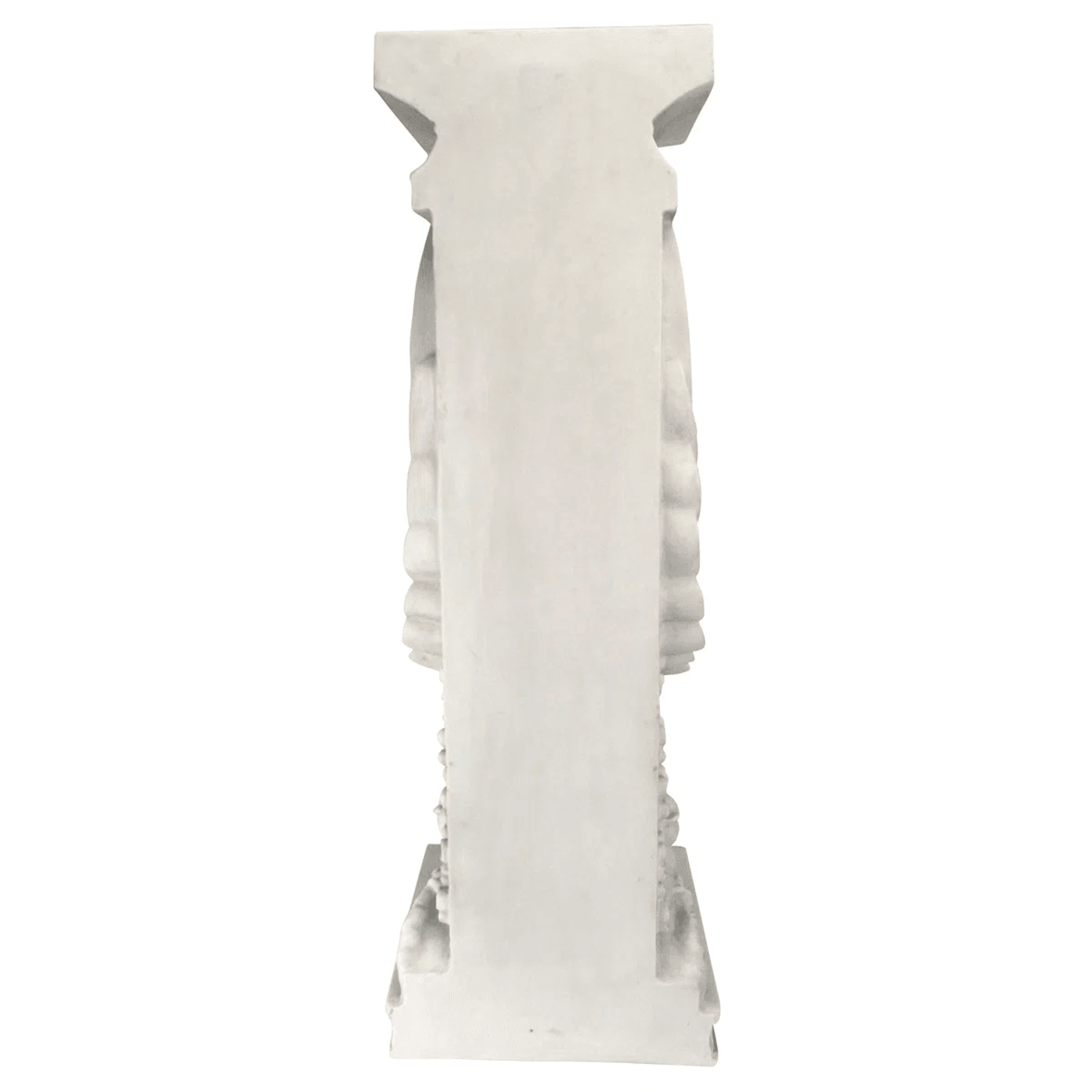 Winged Lion Pedestal Plant Stand With Antique Stone Finish 5