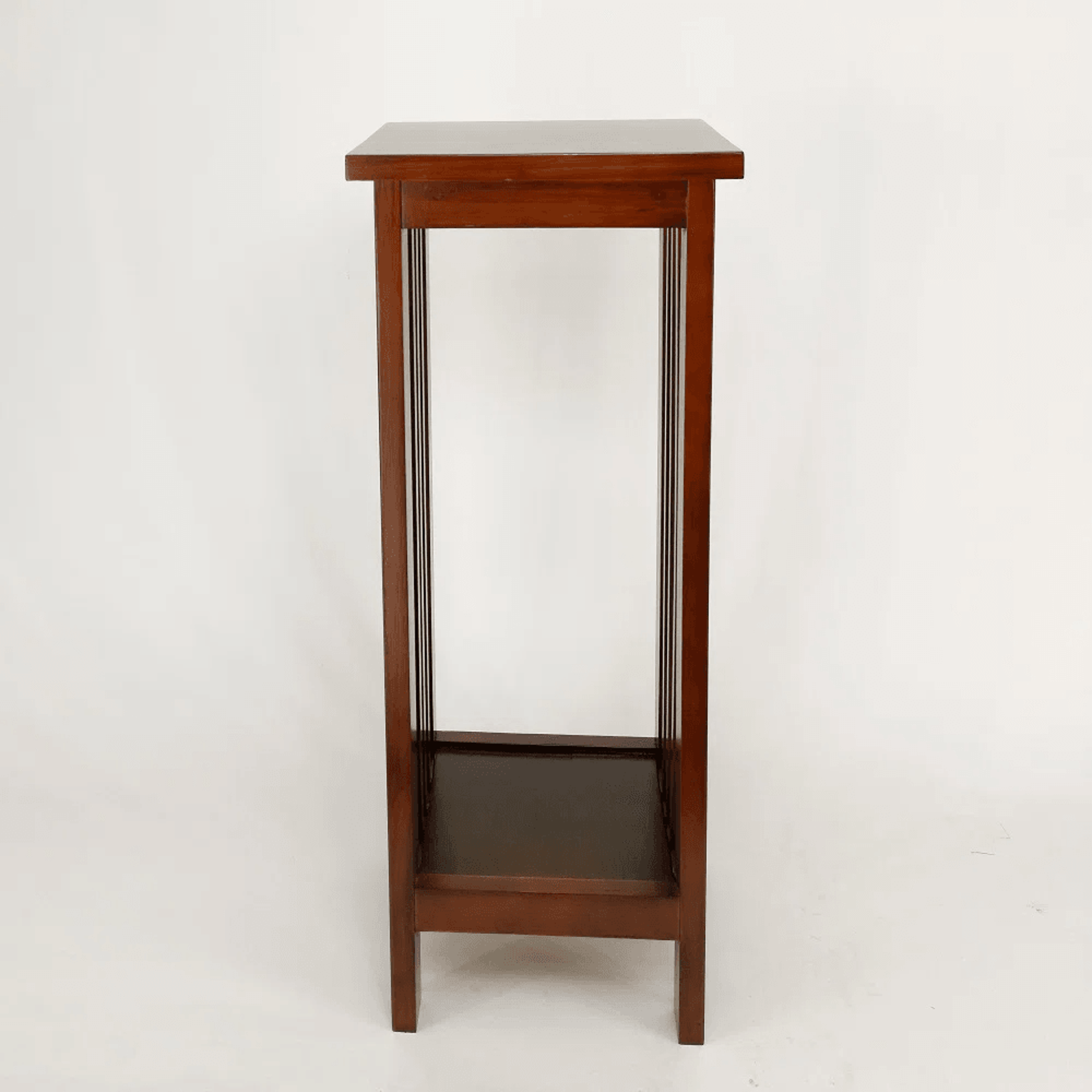 2 Tier Solid Birch Wood Plant Stand With Slatted Shelves 6