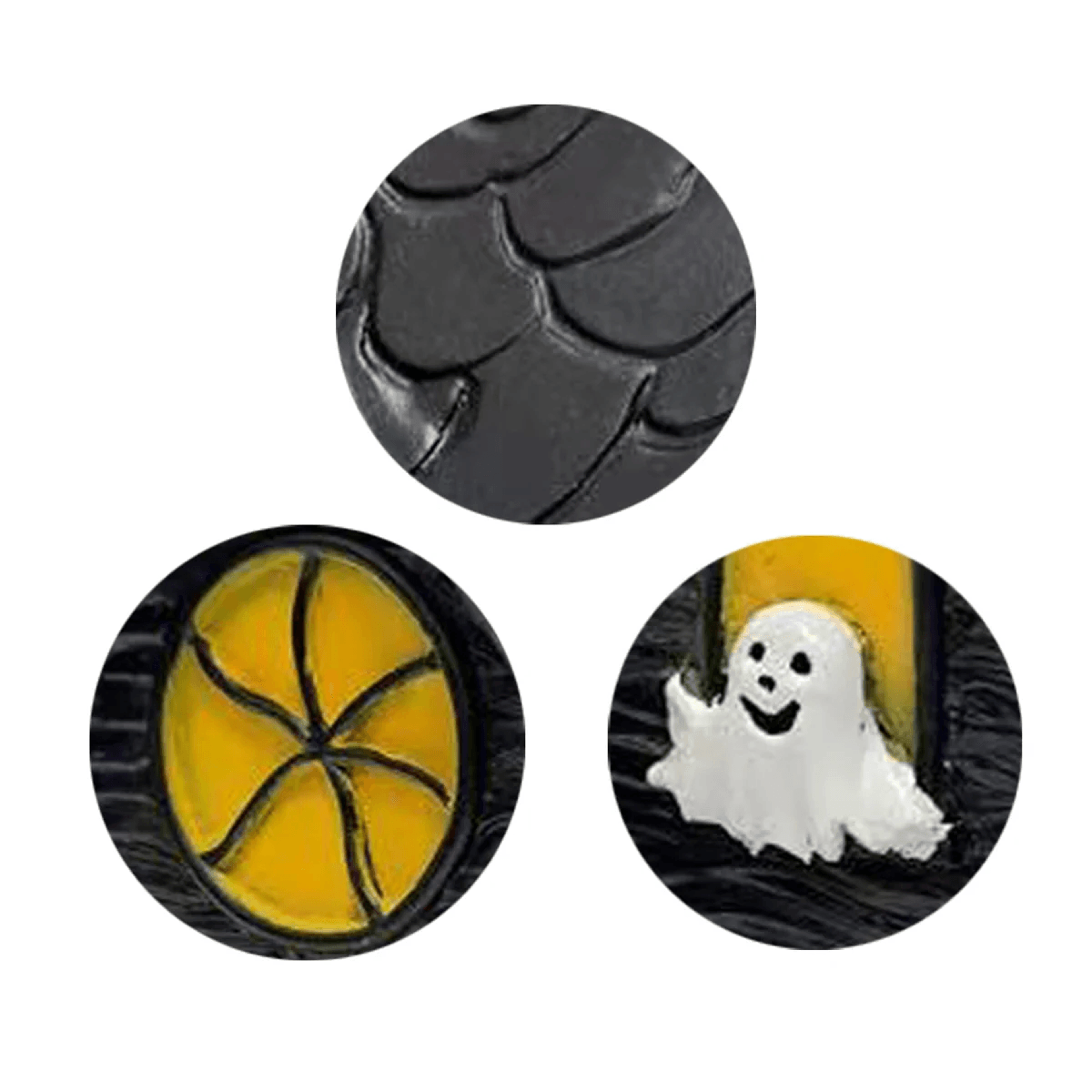 3 Piece Lighted Haunted House Set With LED Lights For Halloween Decor 1