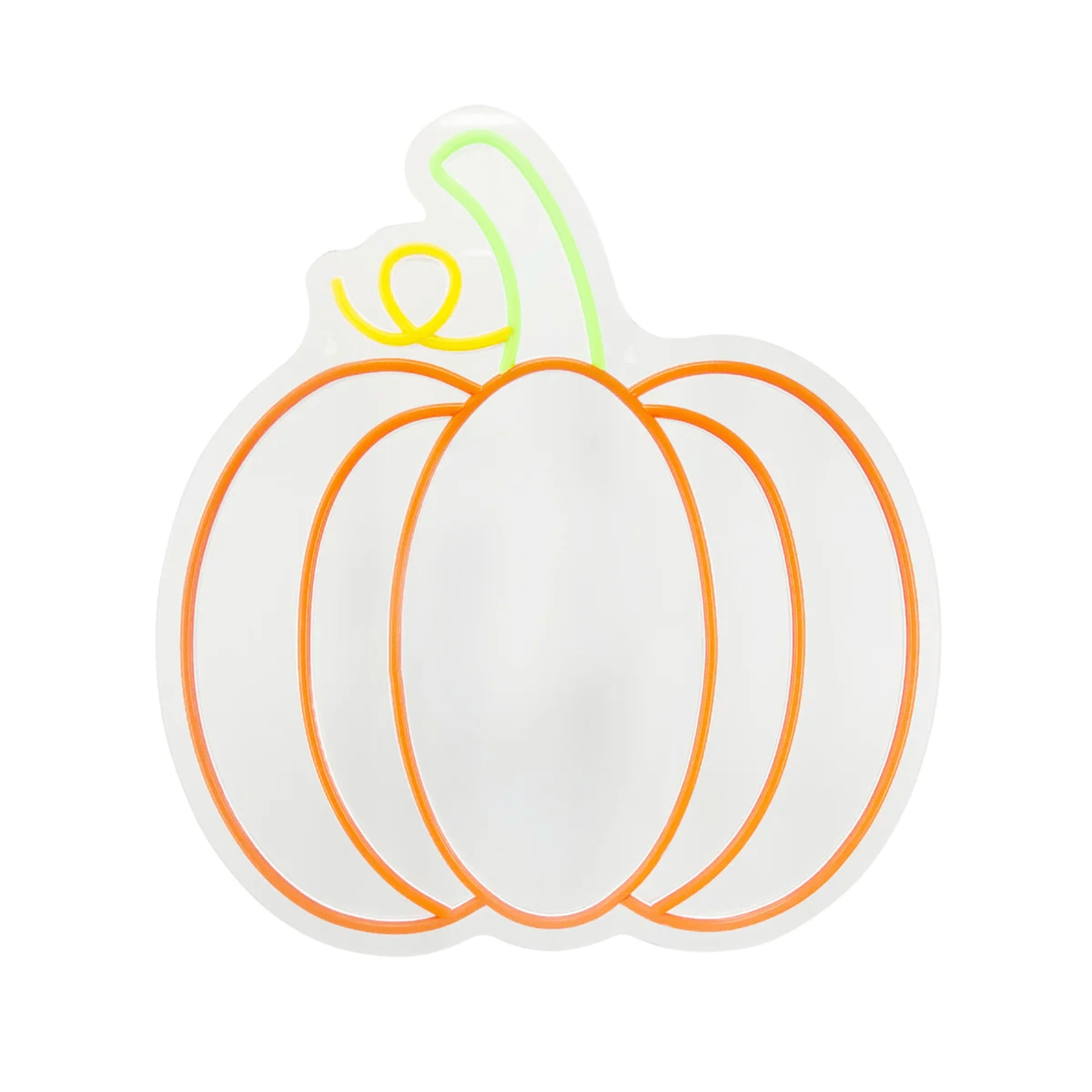Neon LED Pumpkin Halloween Wall Decoration With Orange And Yellow Lights 1