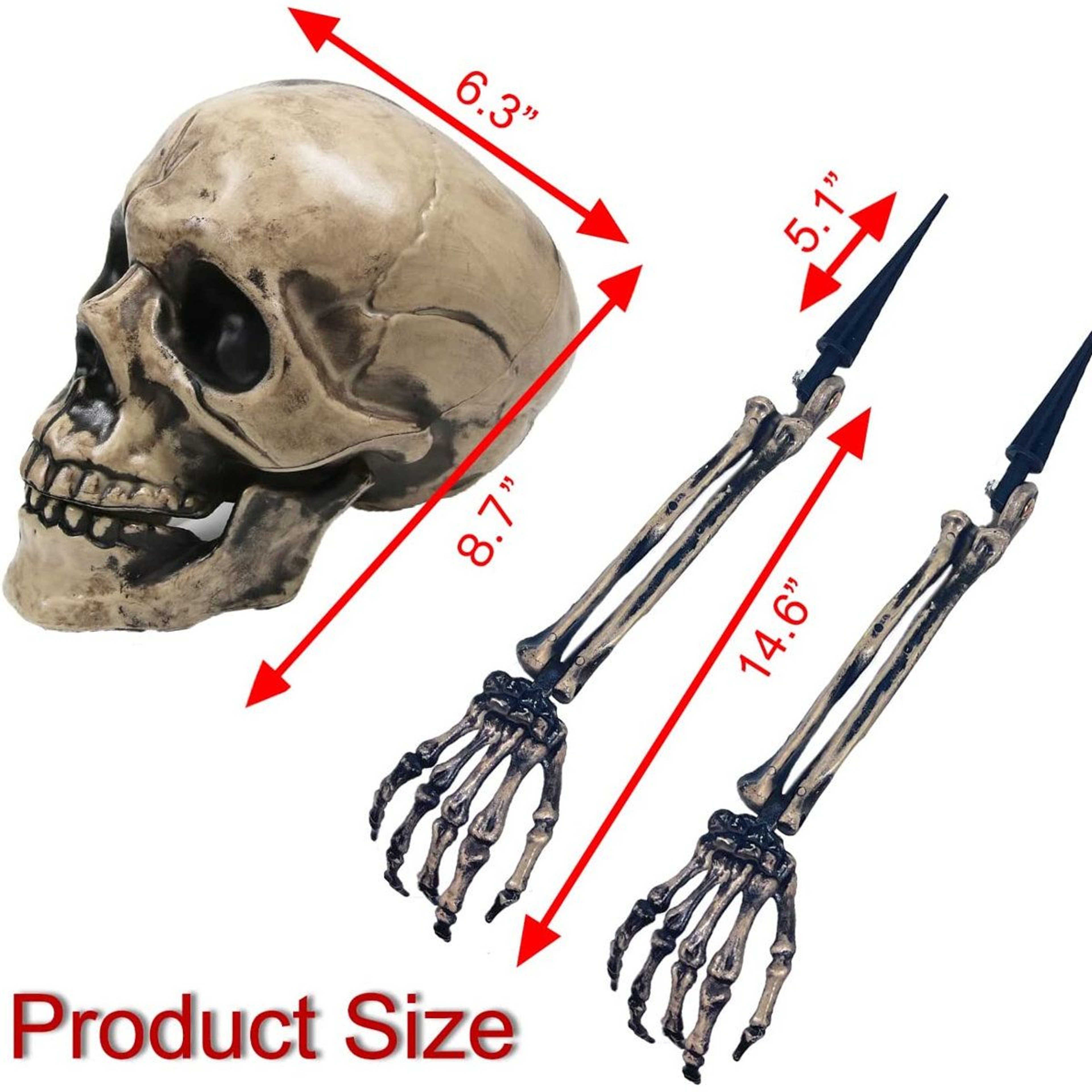 Halloween Skeleton Groundbreaker Yard Stakes For Outdoor Graveyard Decor 3