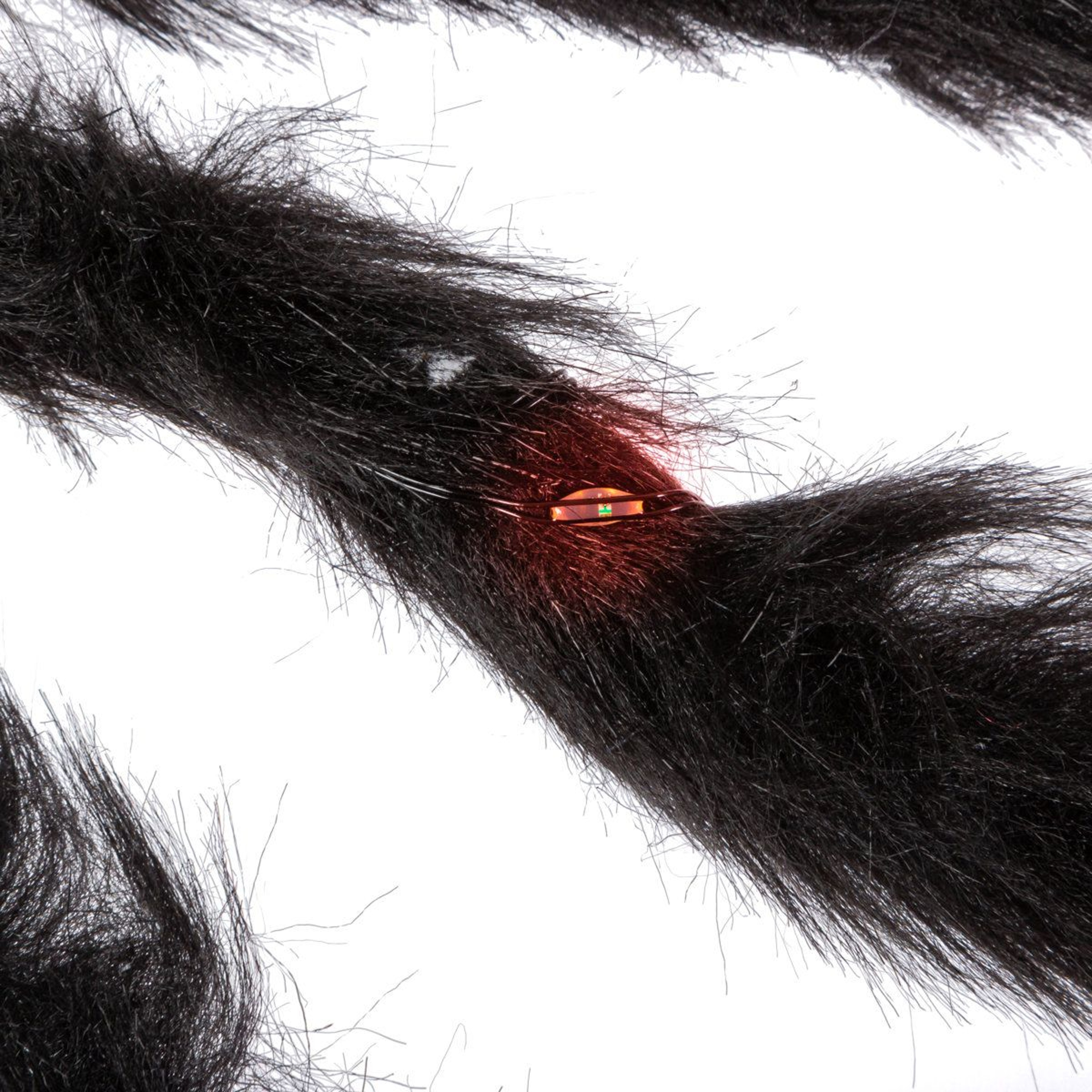 Lighted Fuzzy Halloween Spider Decorations With Bendable Legs Set Of 2 1
