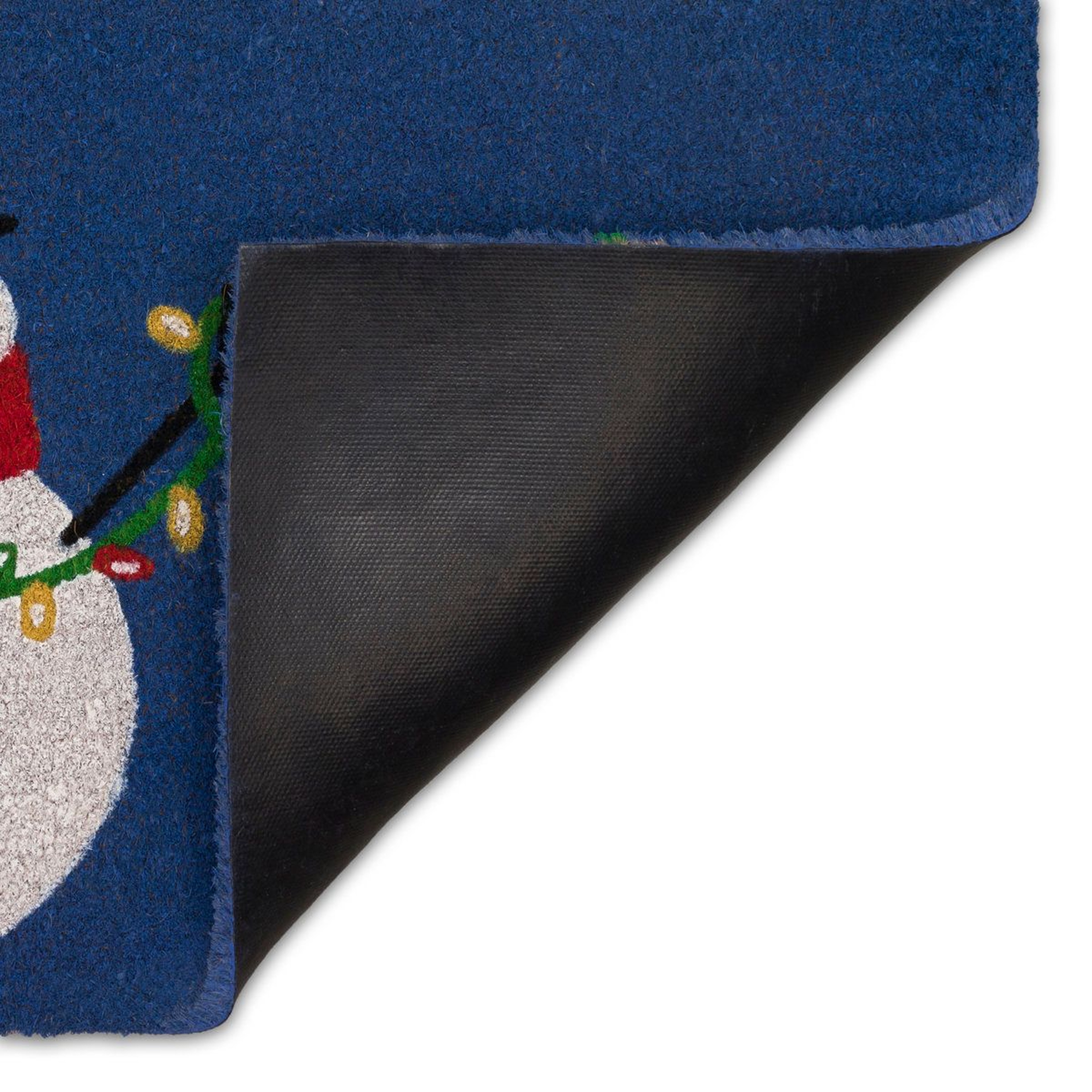 Non Slip Christmas Doormat With Snowman Design And Coir Fibers 3