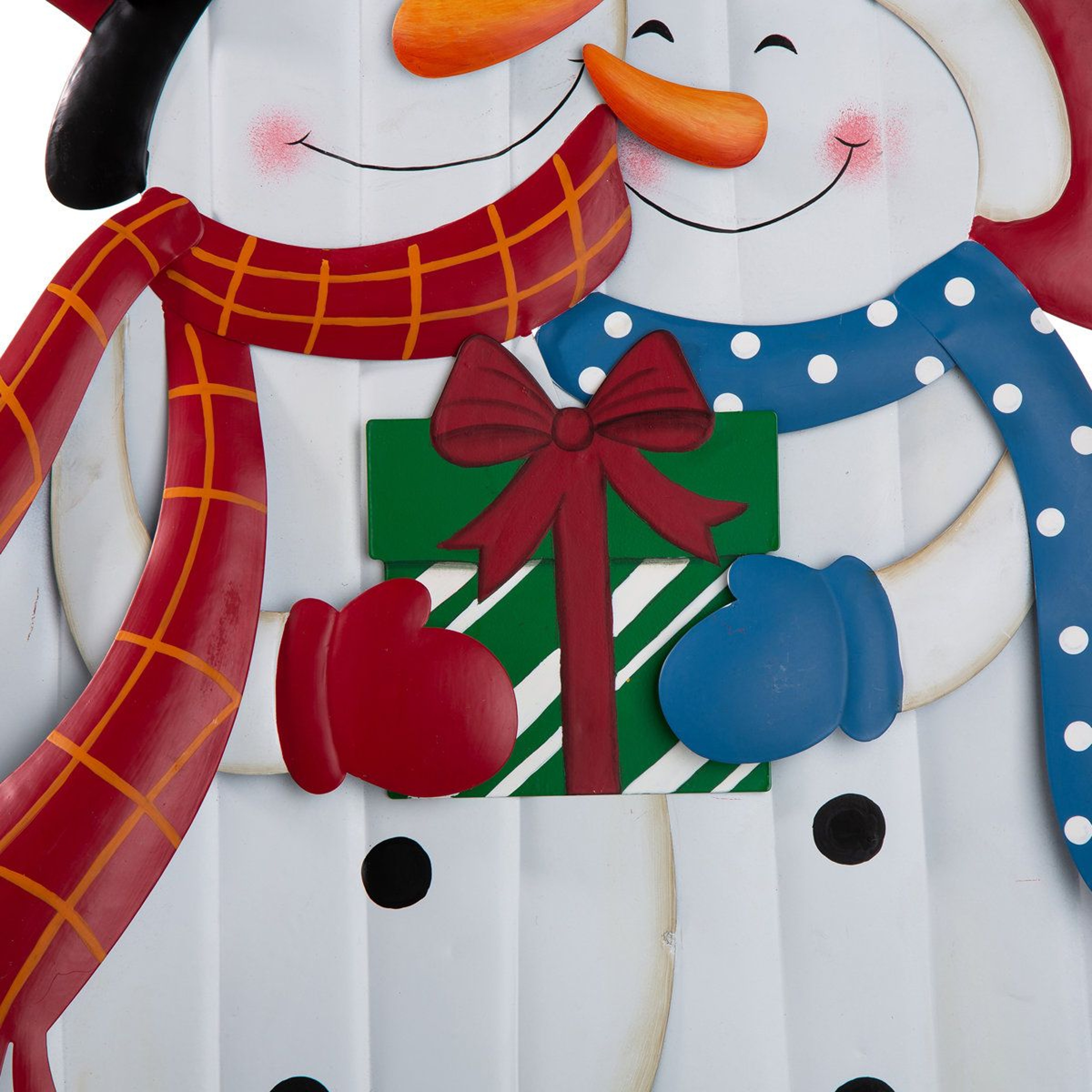 Metal Snowman Yard Stake And Wall Decor 30Inch Christmas Decoration 6