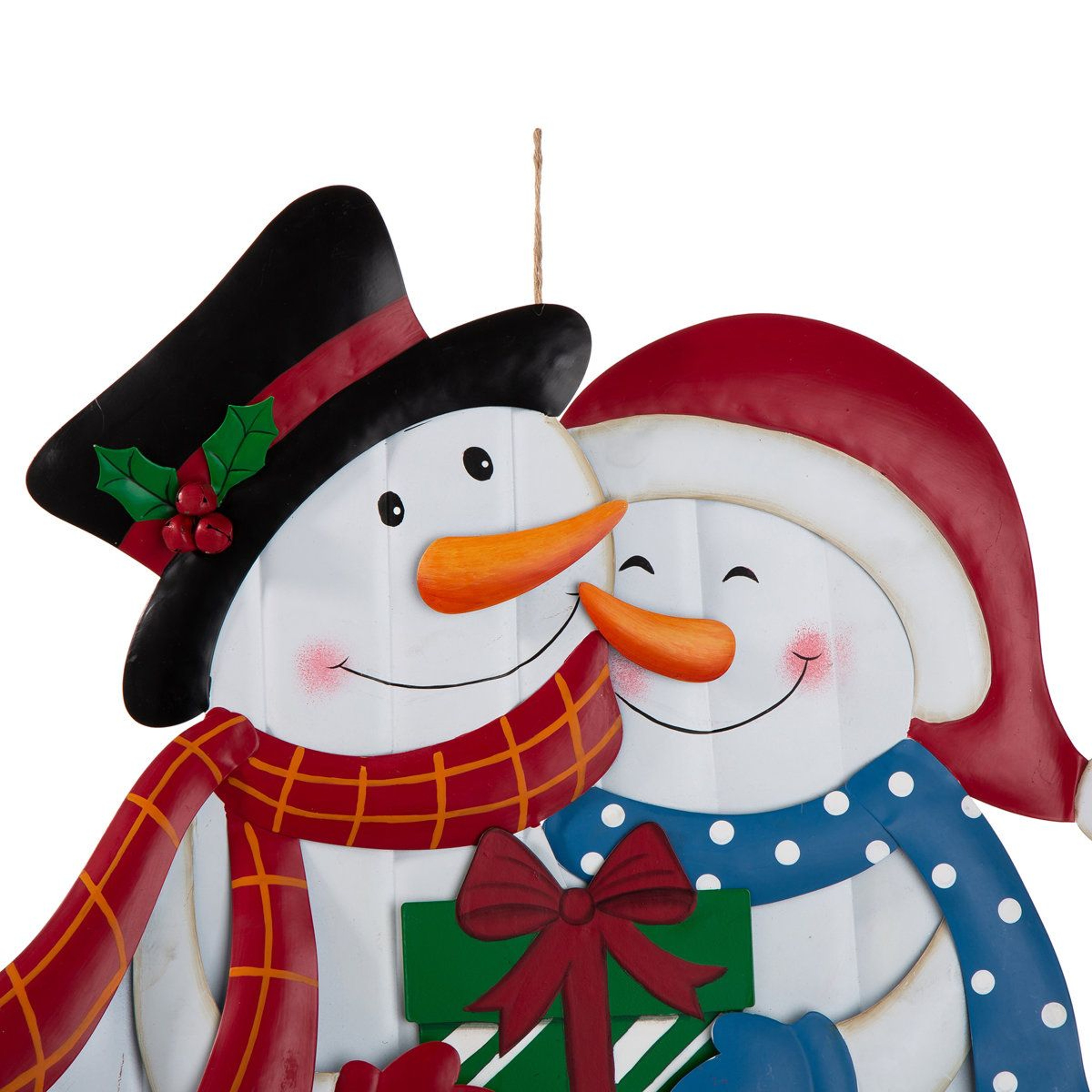 Metal Snowman Yard Stake And Wall Decor 30Inch Christmas Decoration 5