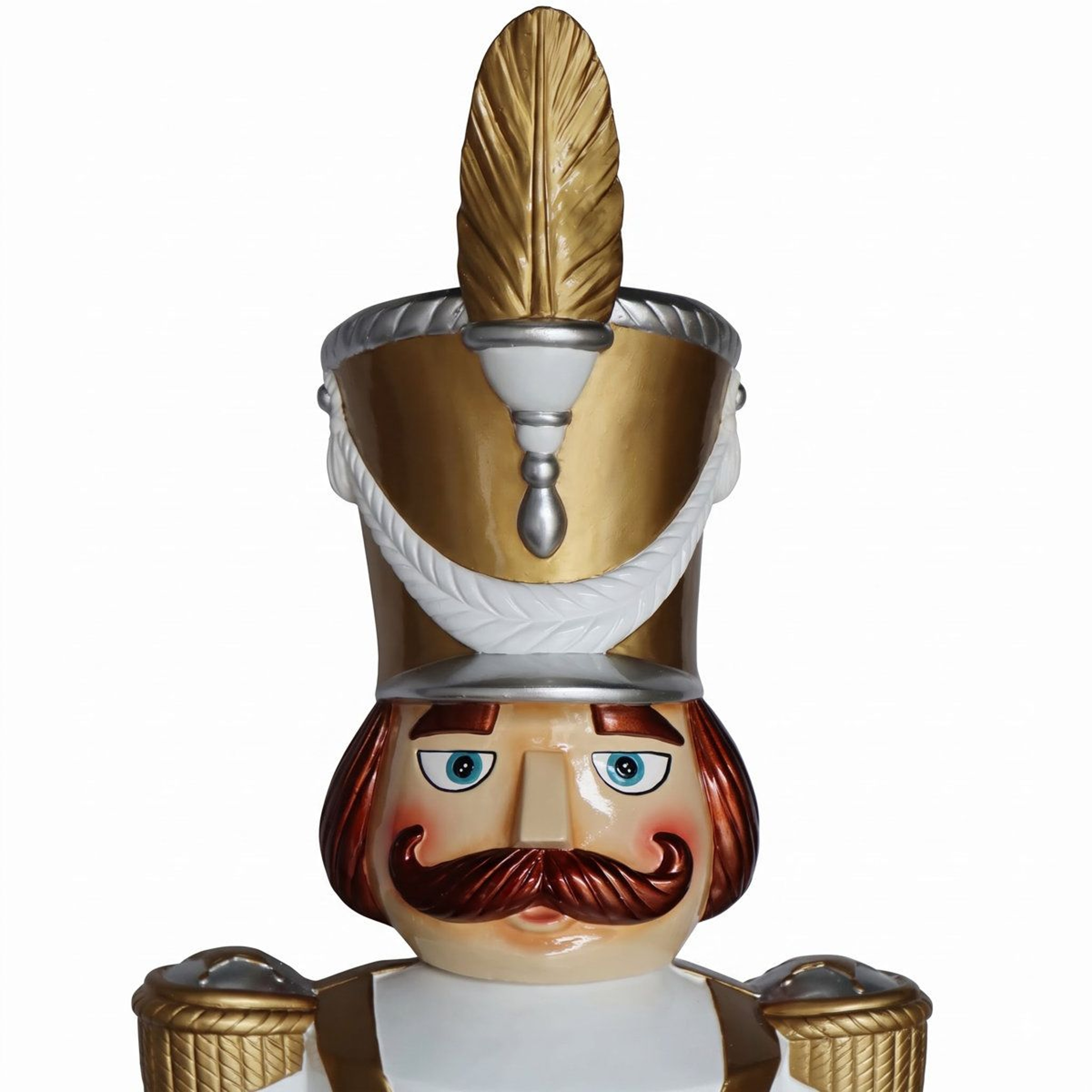 Animated Christmas Nutcracker Figurine With LED Lights Music And Motion Sensor 3