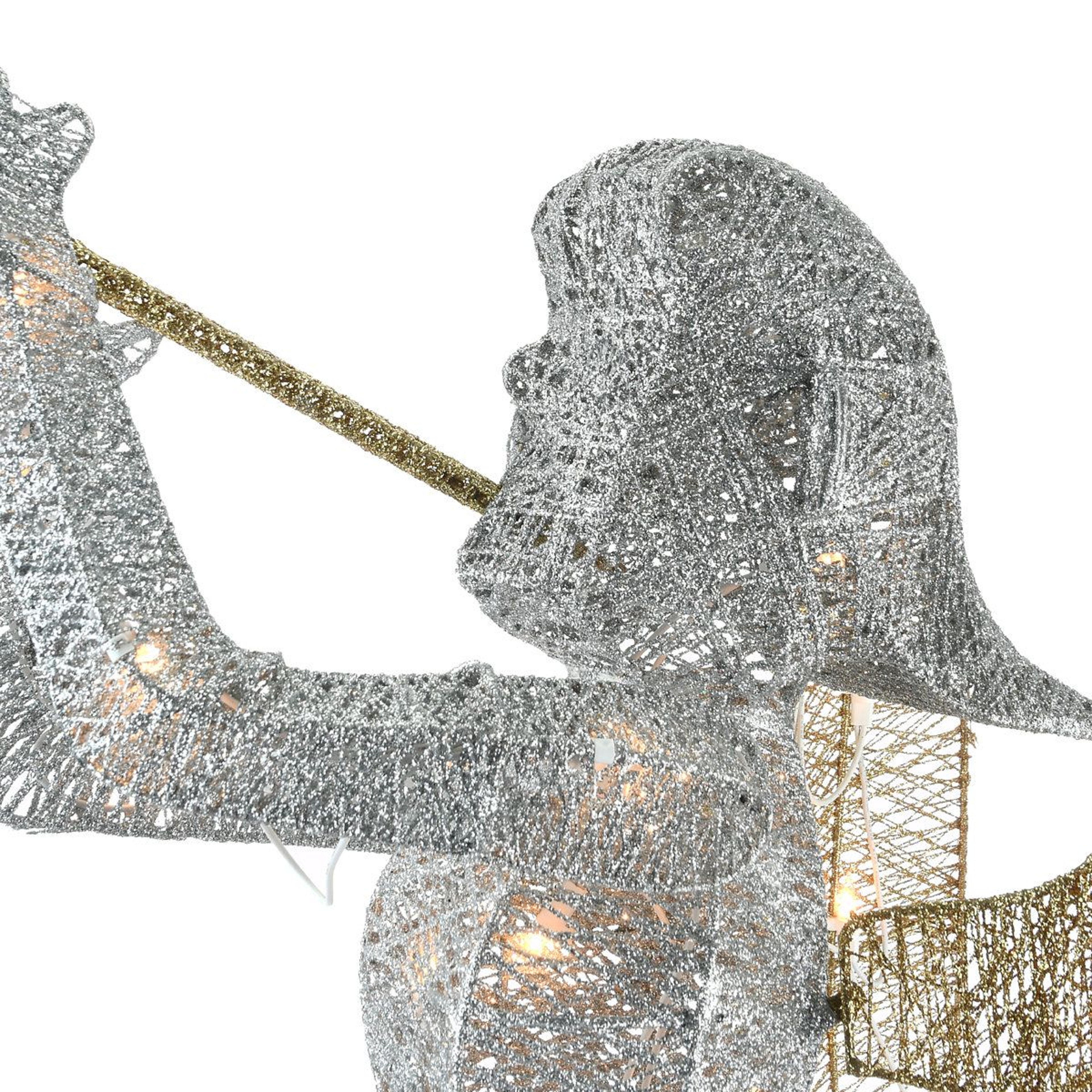 Lighted Christmas Angel Yard Decoration With 70 White LED Lights 3
