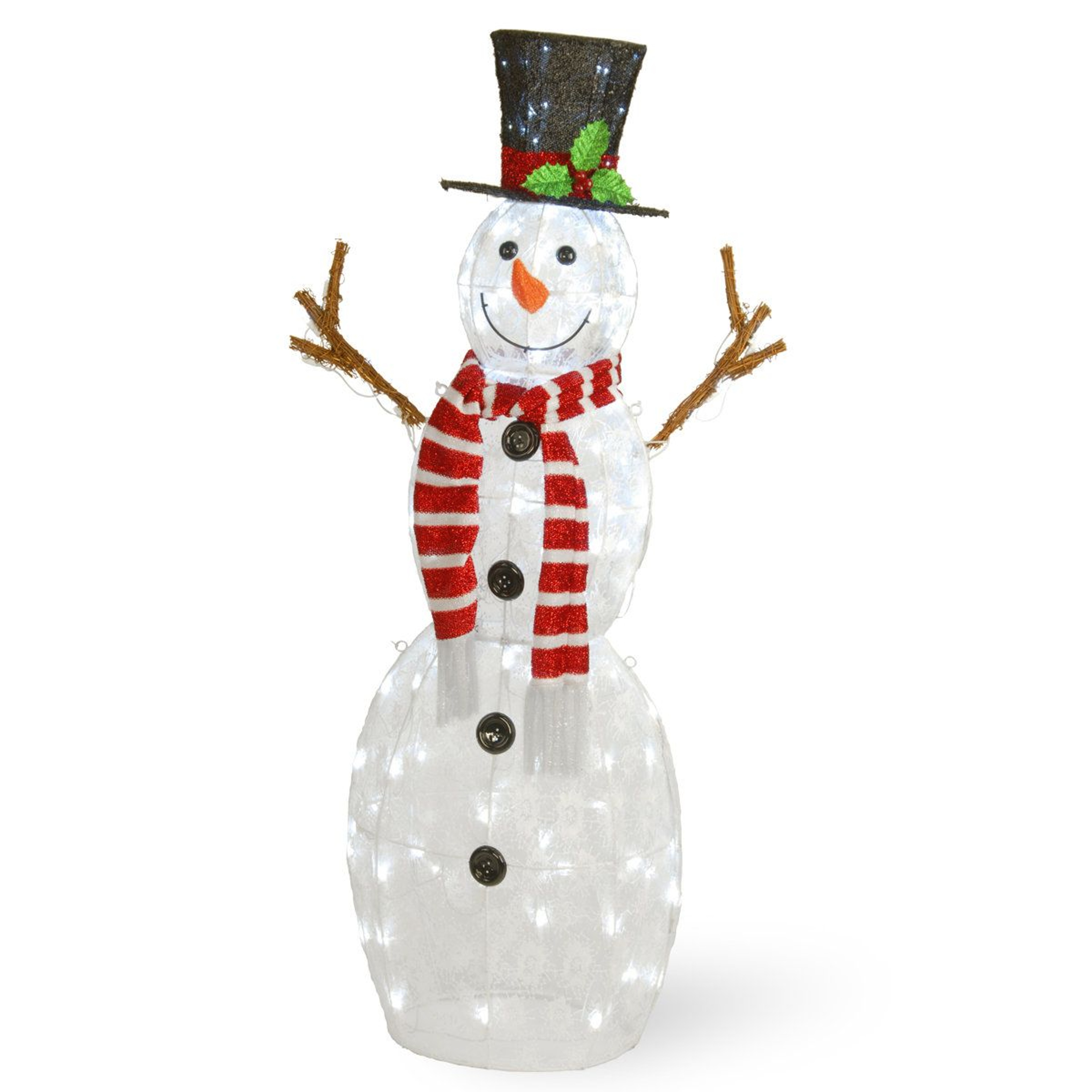 Pre Lit LED Snowman Decoration For Indoor And Outdoor Christmas Displays 1
