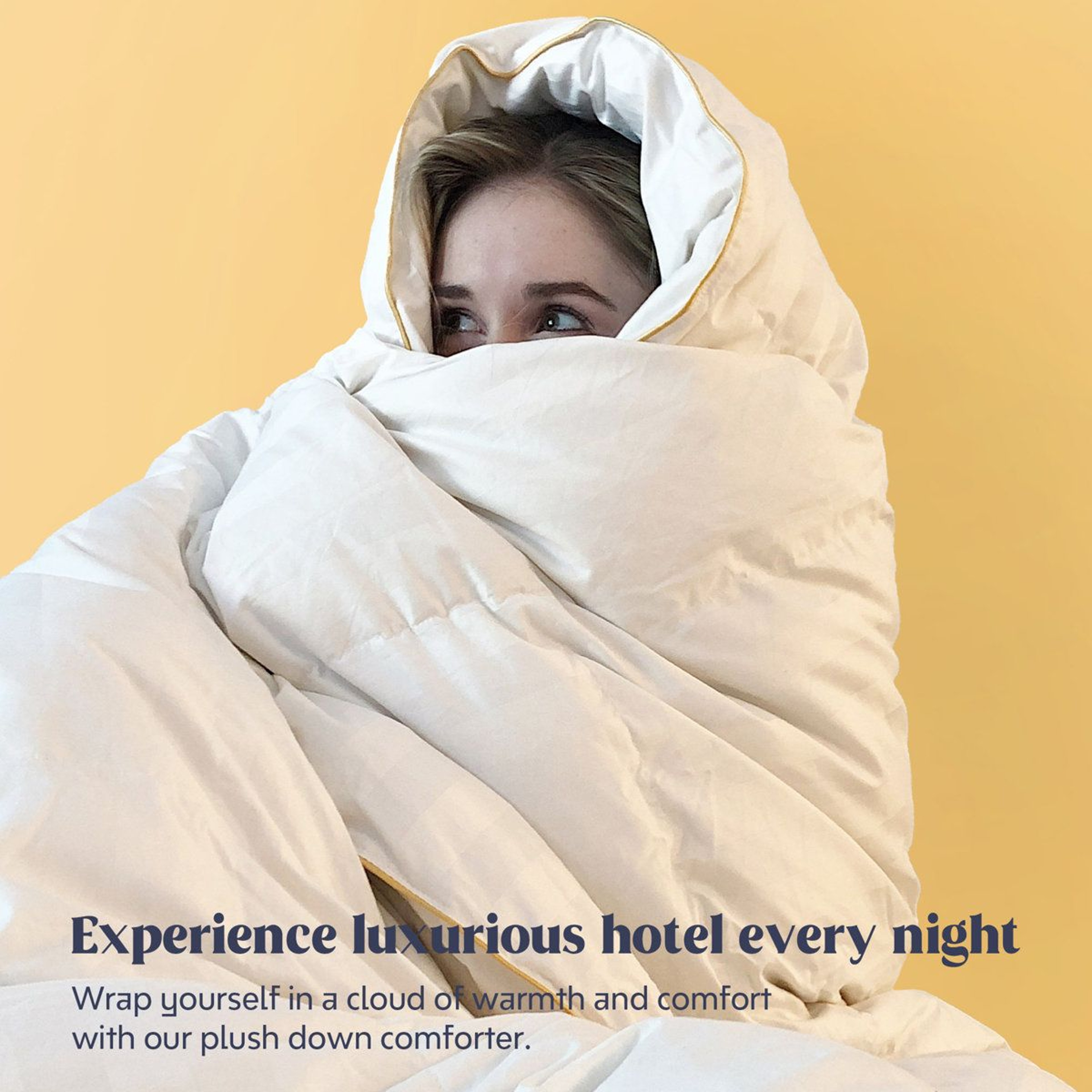 King Size Goose Feather And Down Comforter All Season Duvet Insert 2