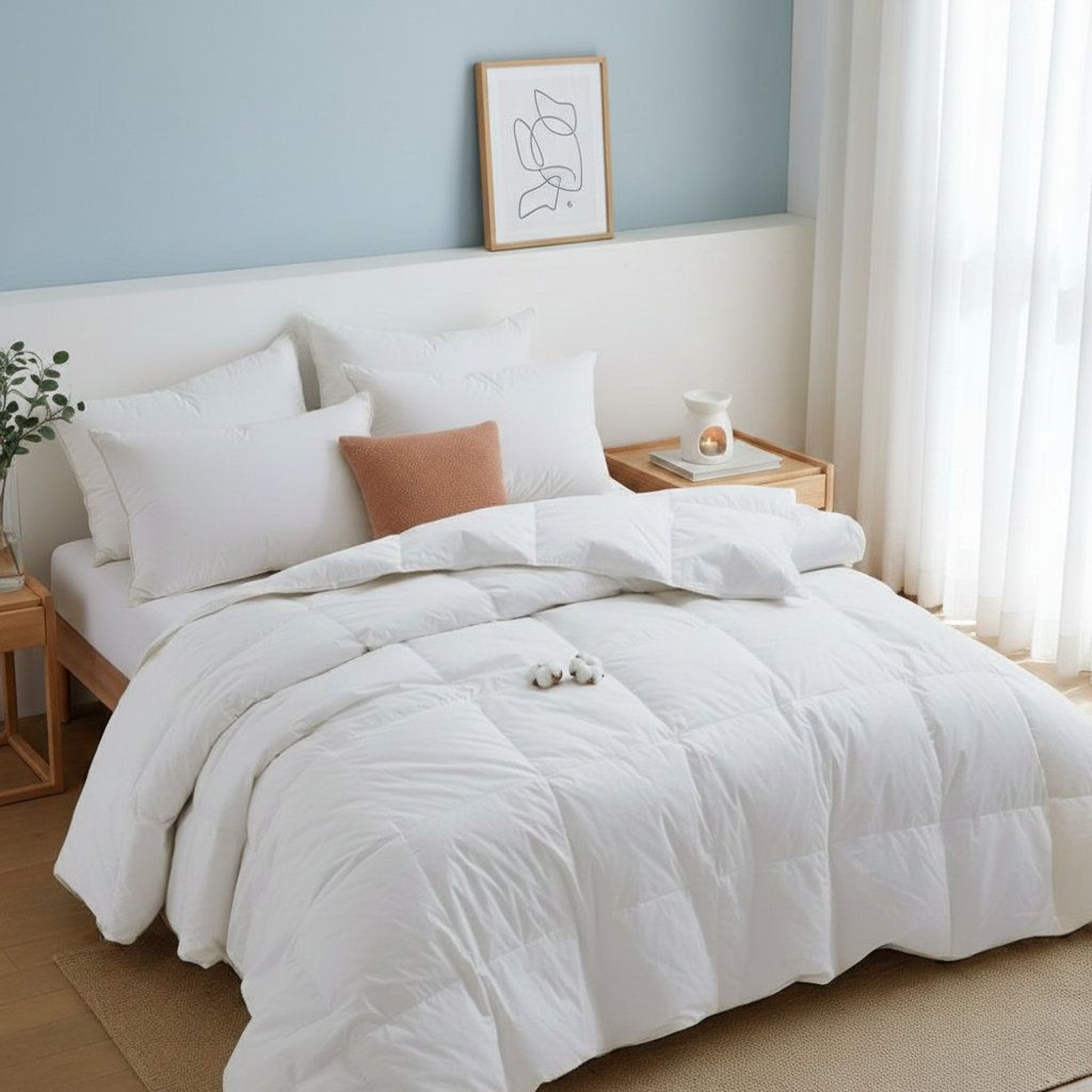 King Down Comforter All Season With 100 Cotton Cover And 300 Thread Count 7