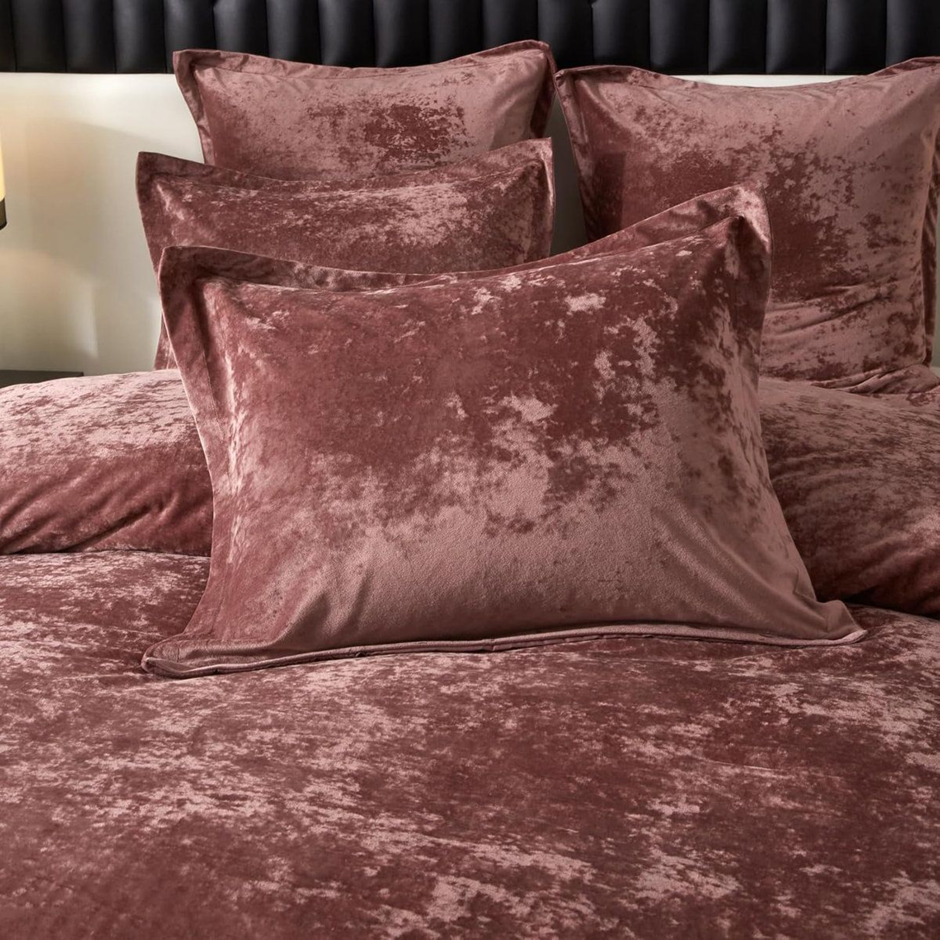 Crushed Velvet Comforter Set 5 Piece Lightweight Reversible All Season Bedding 2