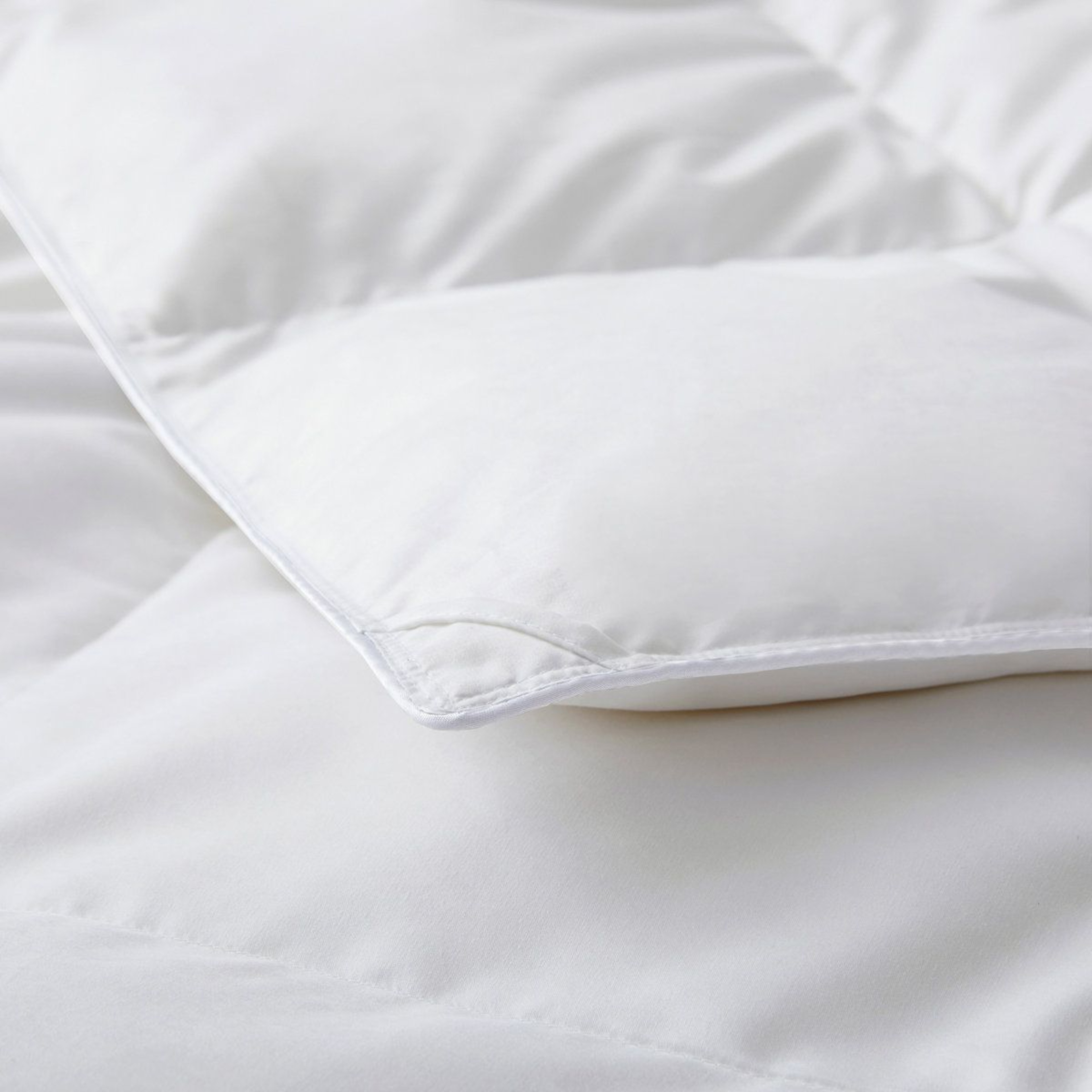 All Season Down Feather Fiber Comforter Duvet Insert Queen Size White 4
