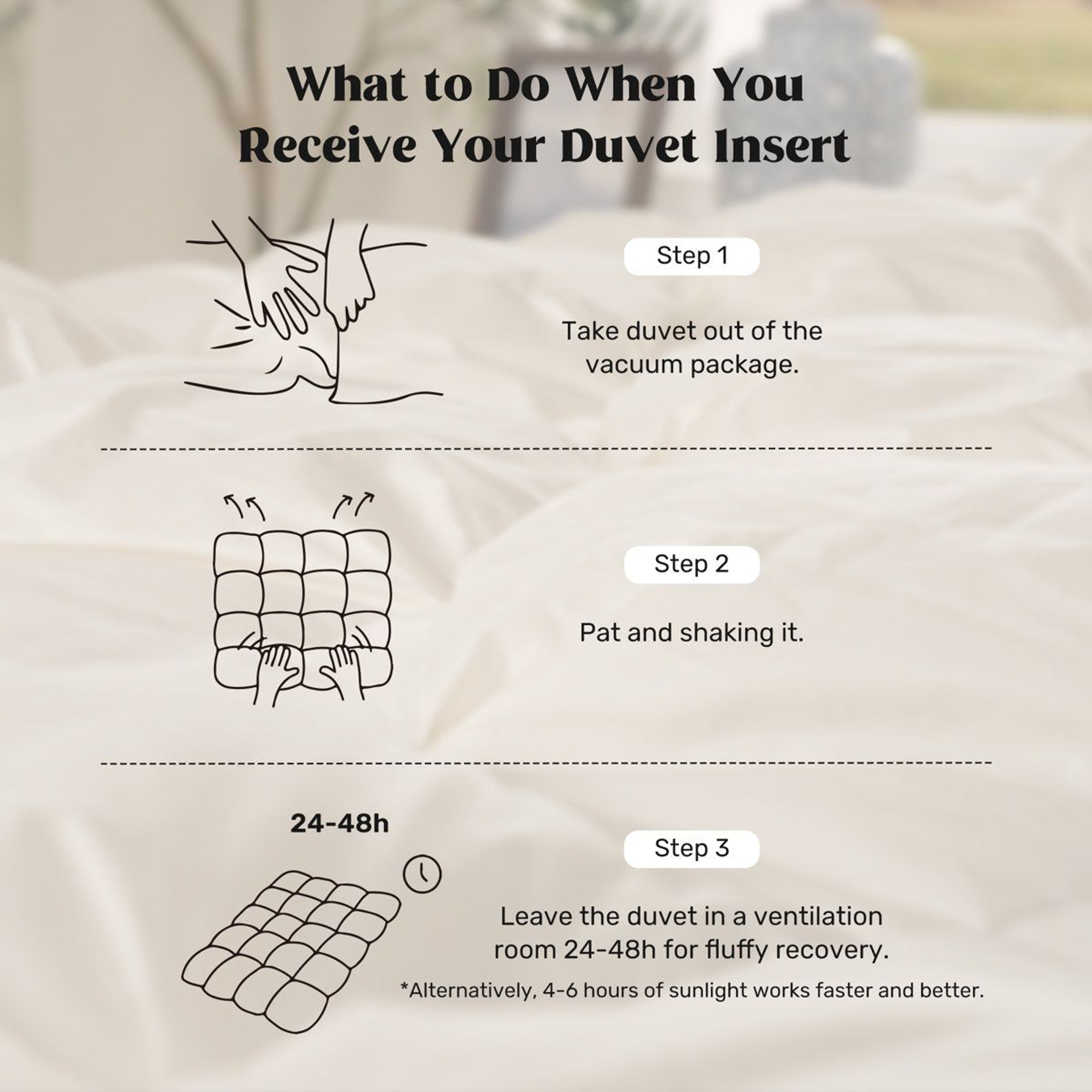 All Season Down Feather Fiber Comforter Duvet Insert Queen Size White 3