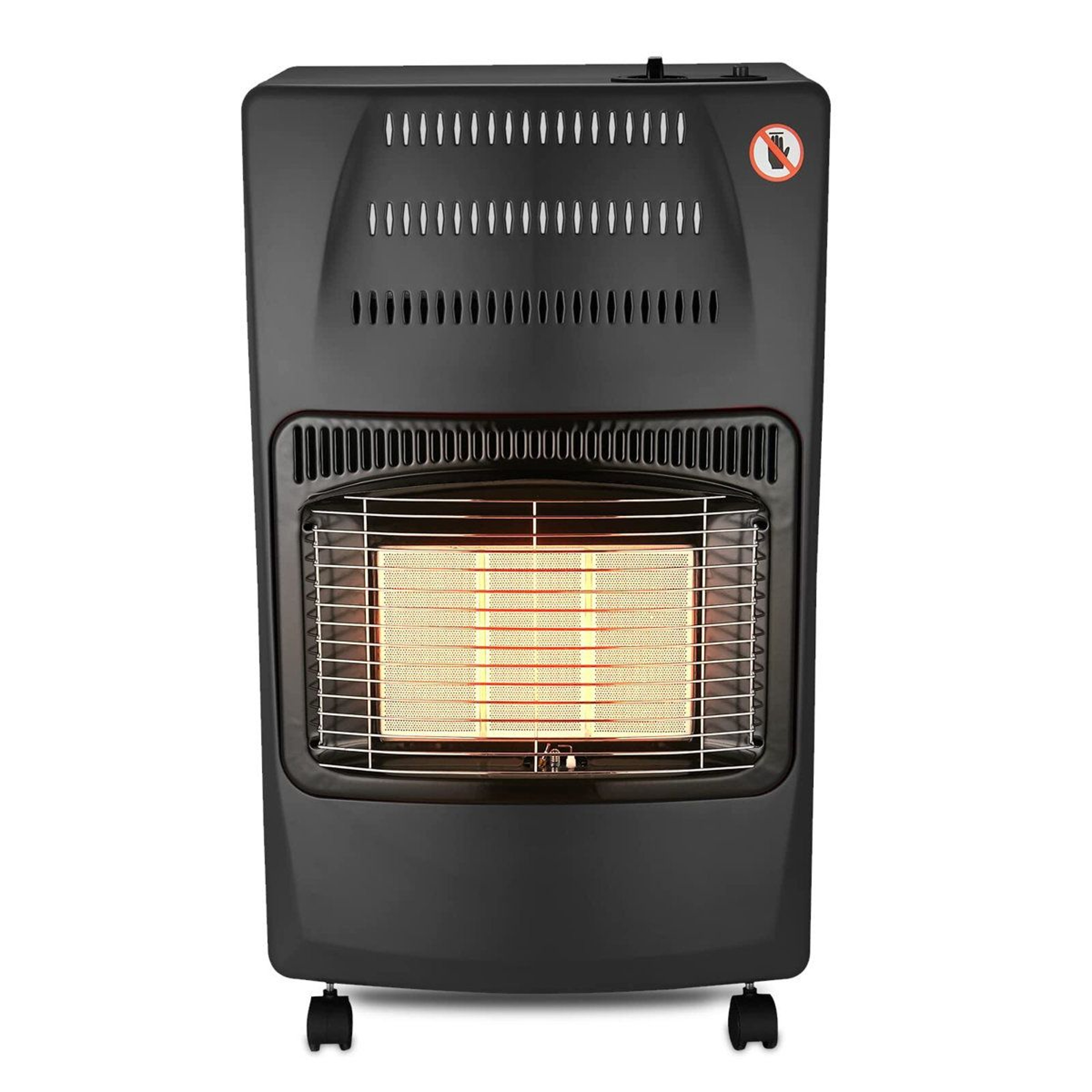 Stainless Steel Propane Standing Patio Heater With 3 Heat Settings And Safety Shutoff 0