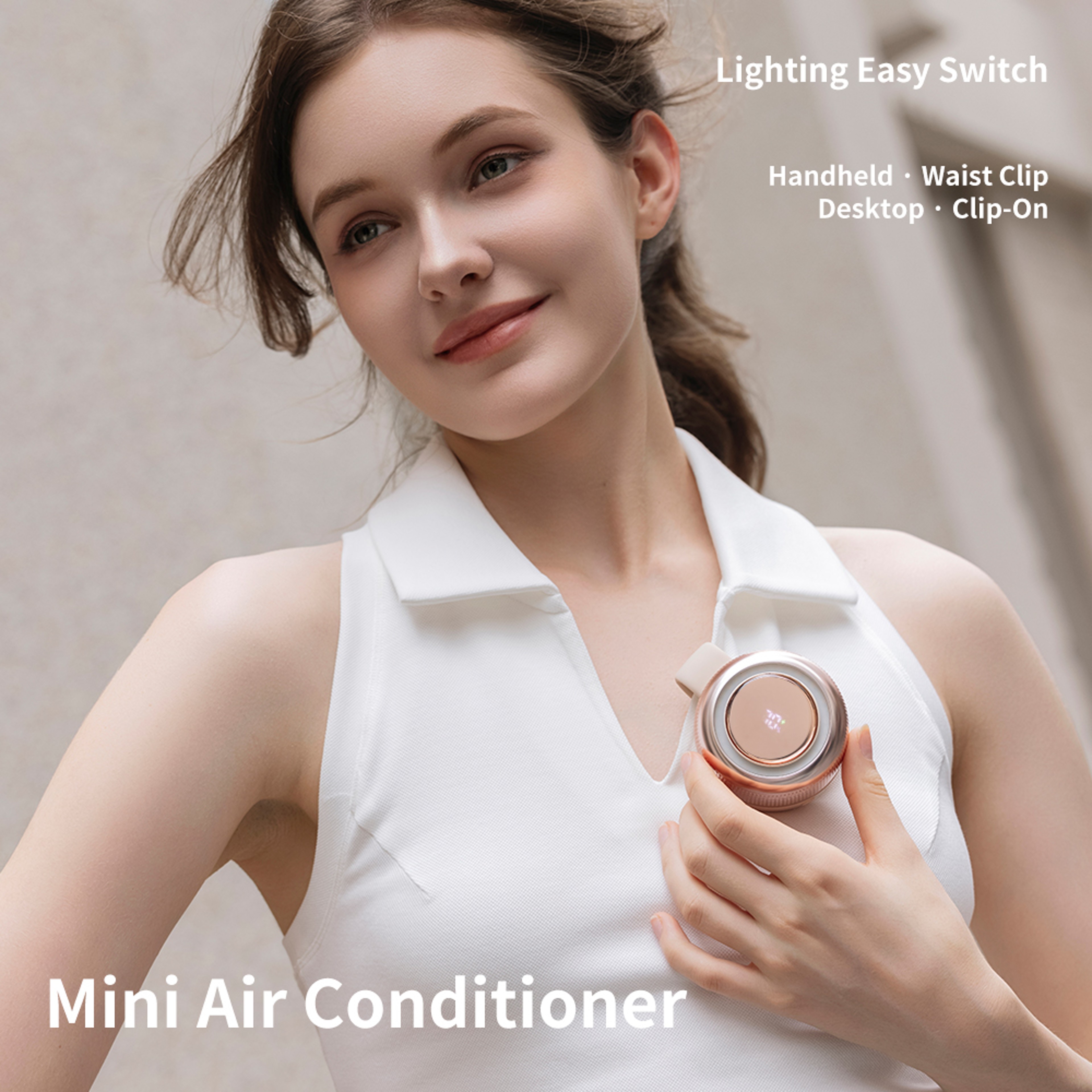 Portable Desk Fan With Clip Rechargeable USB Cooling Fan Quiet Personal Air Circulator 3