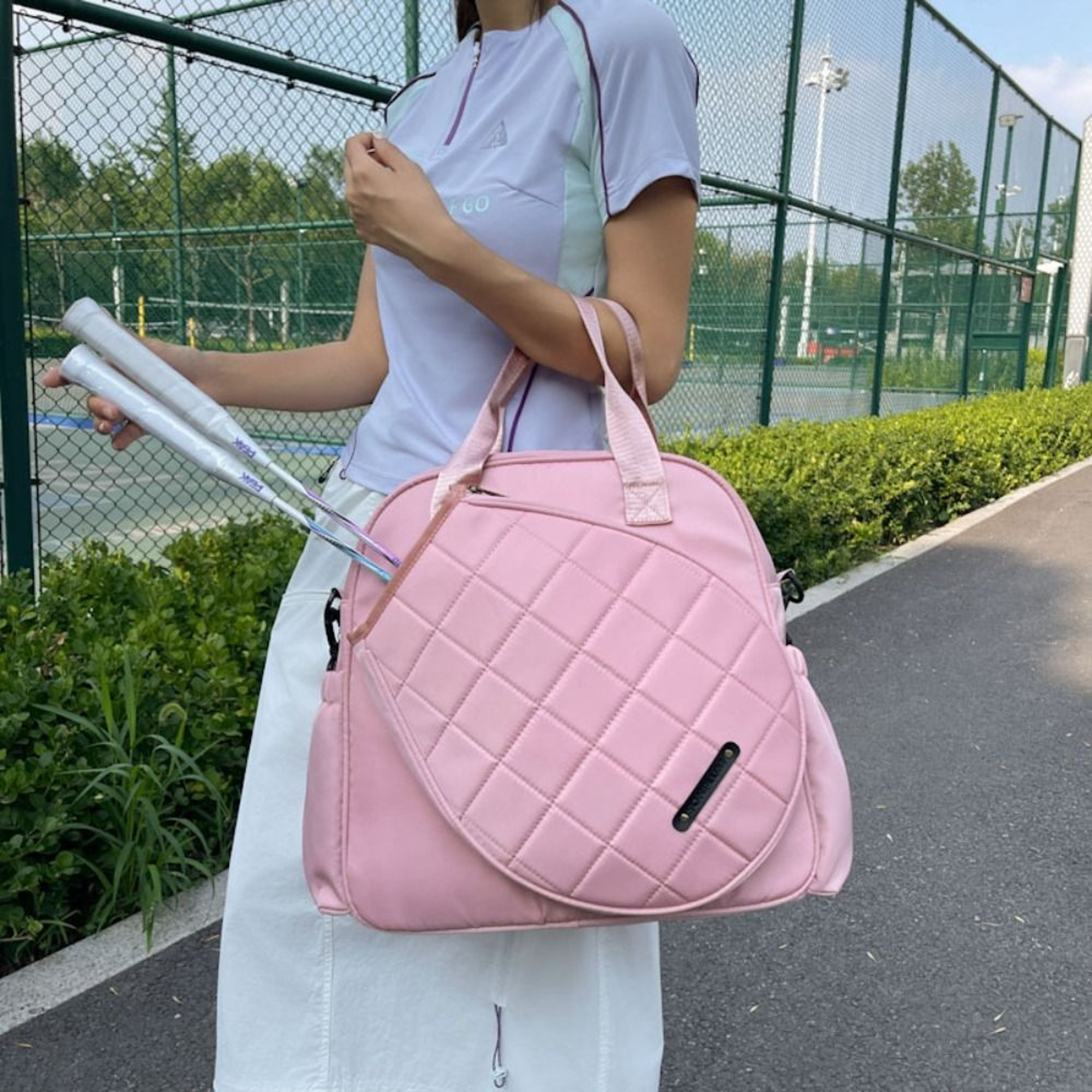 Tennis Racket Bag Large Capacity Sports Gear Carrier 0