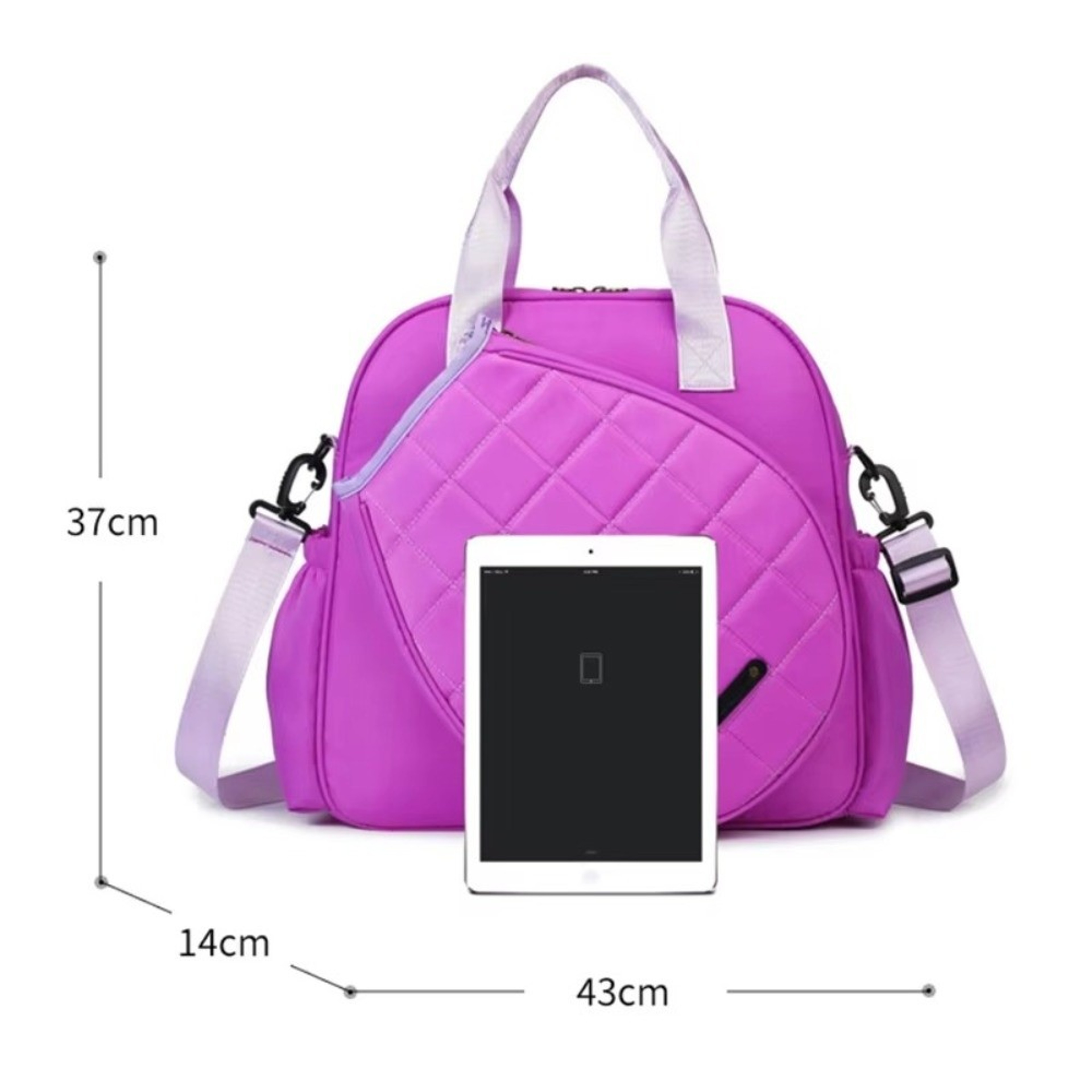 Tennis Racket Bag Large Capacity Sports Gear Carrier 10