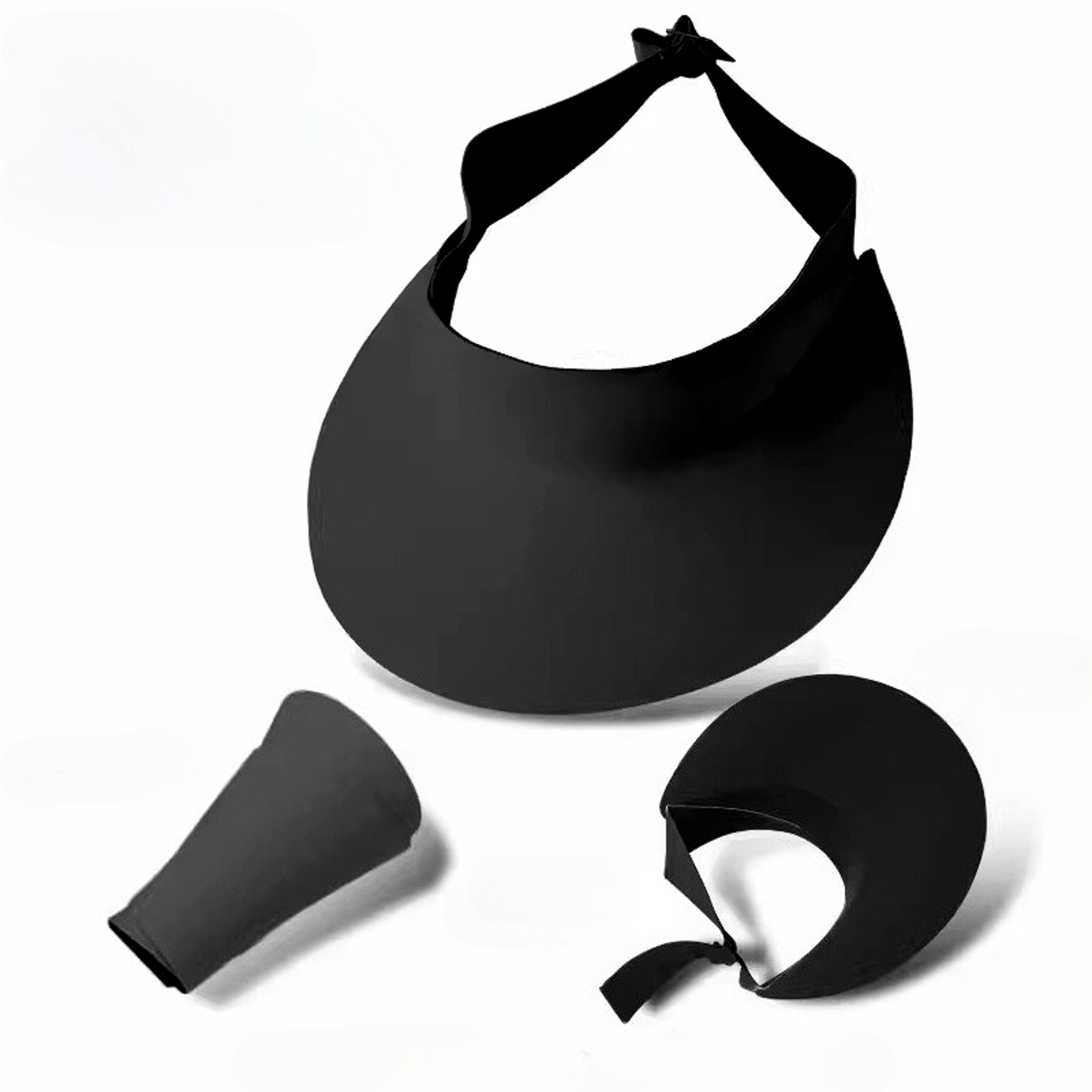 Womens Wide Brim Sun Hat With Ponytail Opening  UV Protection Visor For Outdoor Travel 3