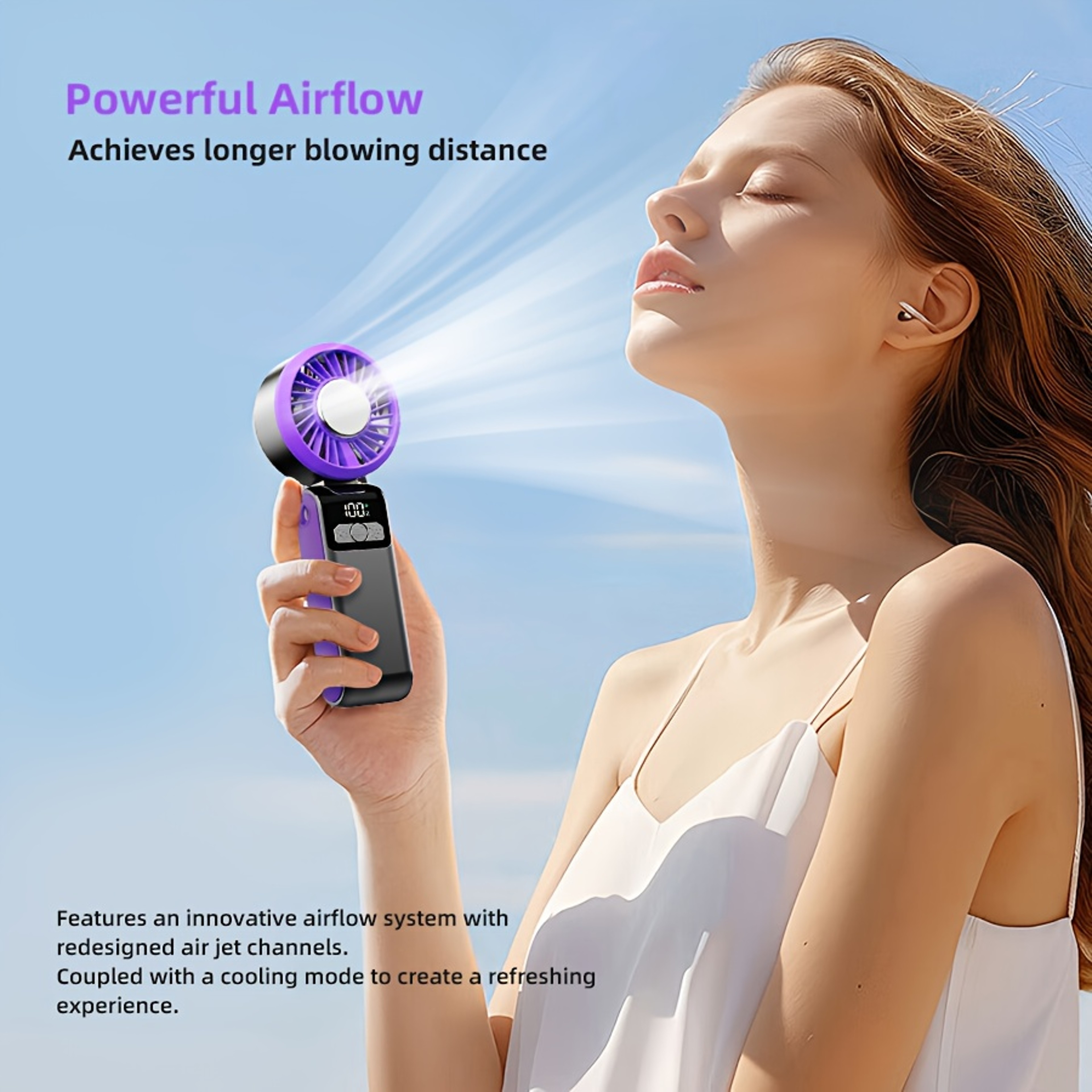 Portable Handheld Fan Mini Pocket Cooling Fan For Travel School  Outdoors 5