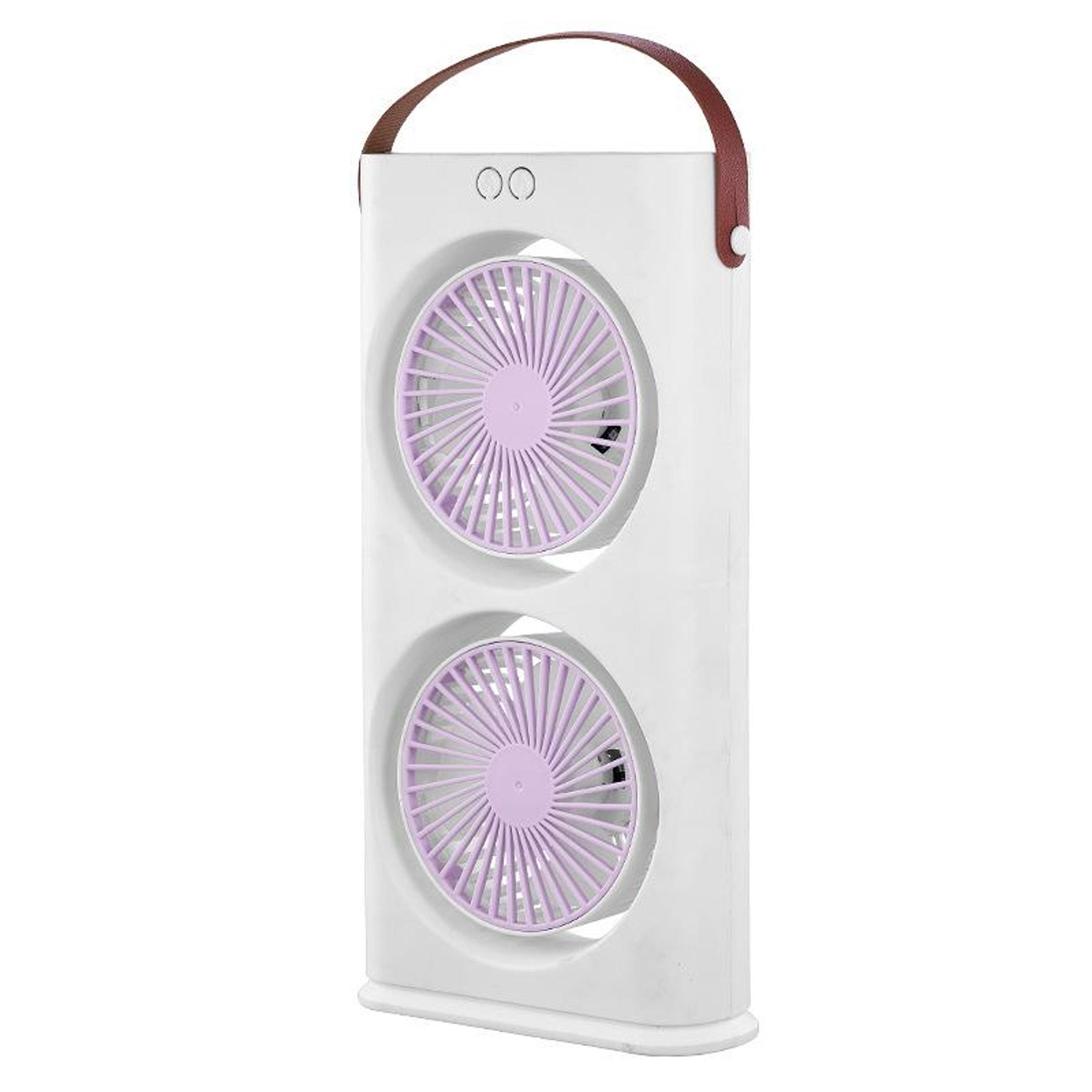 Dual Head Portable Air Cooler With LED Night Light  Adjustable Desk Cooling Fan 1