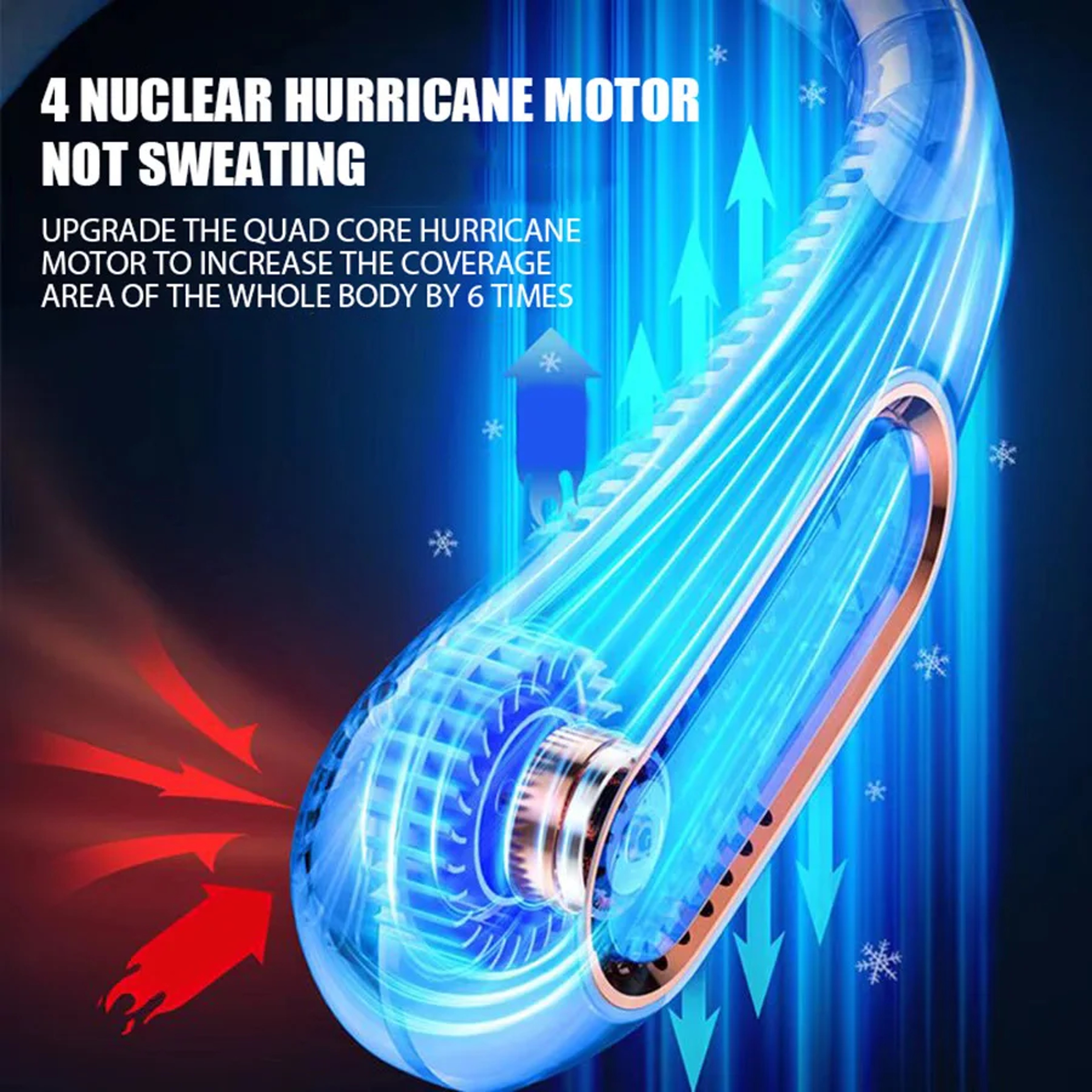 Wearable Neck Fan Portable Air Conditioner With LED Display  Bladeless Cooling 6
