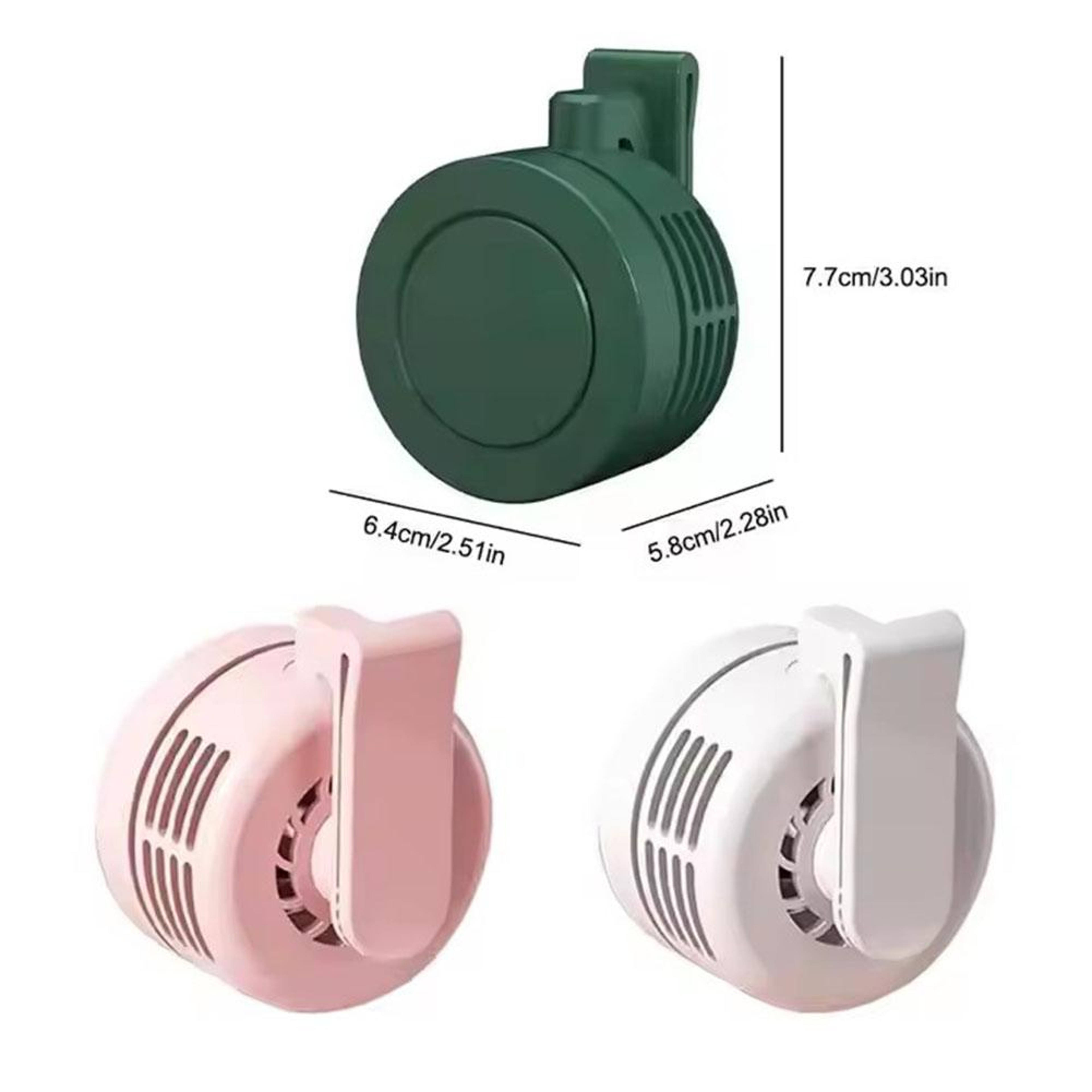 Portable Clip On Bladeless Cooling Fan With Speeds Rechargeable Wearable Mini Fan 8