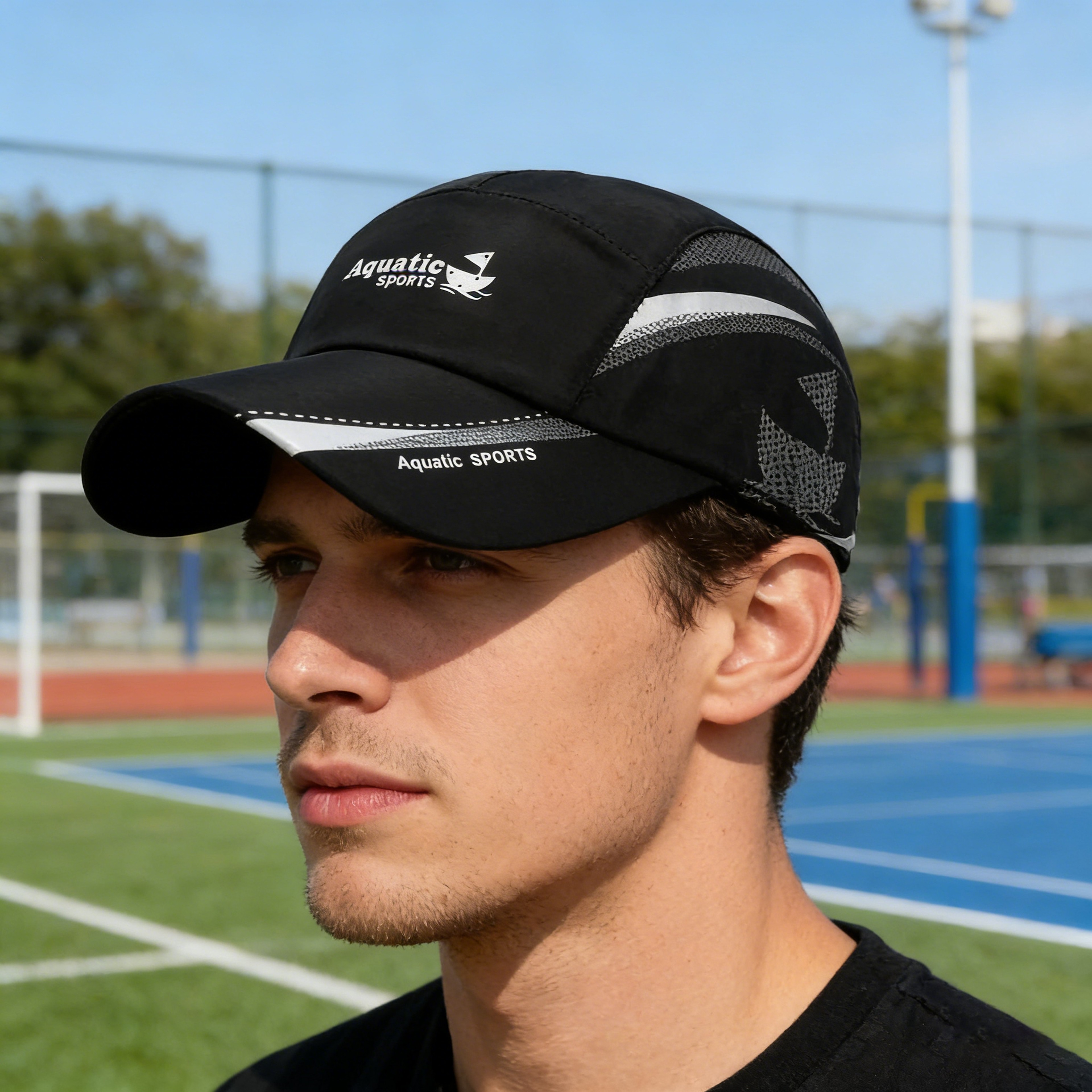 Quick Dry Baseball Cap Breathable Running Cap Adjustable Lightweight Sun Hat For Men  Women 5