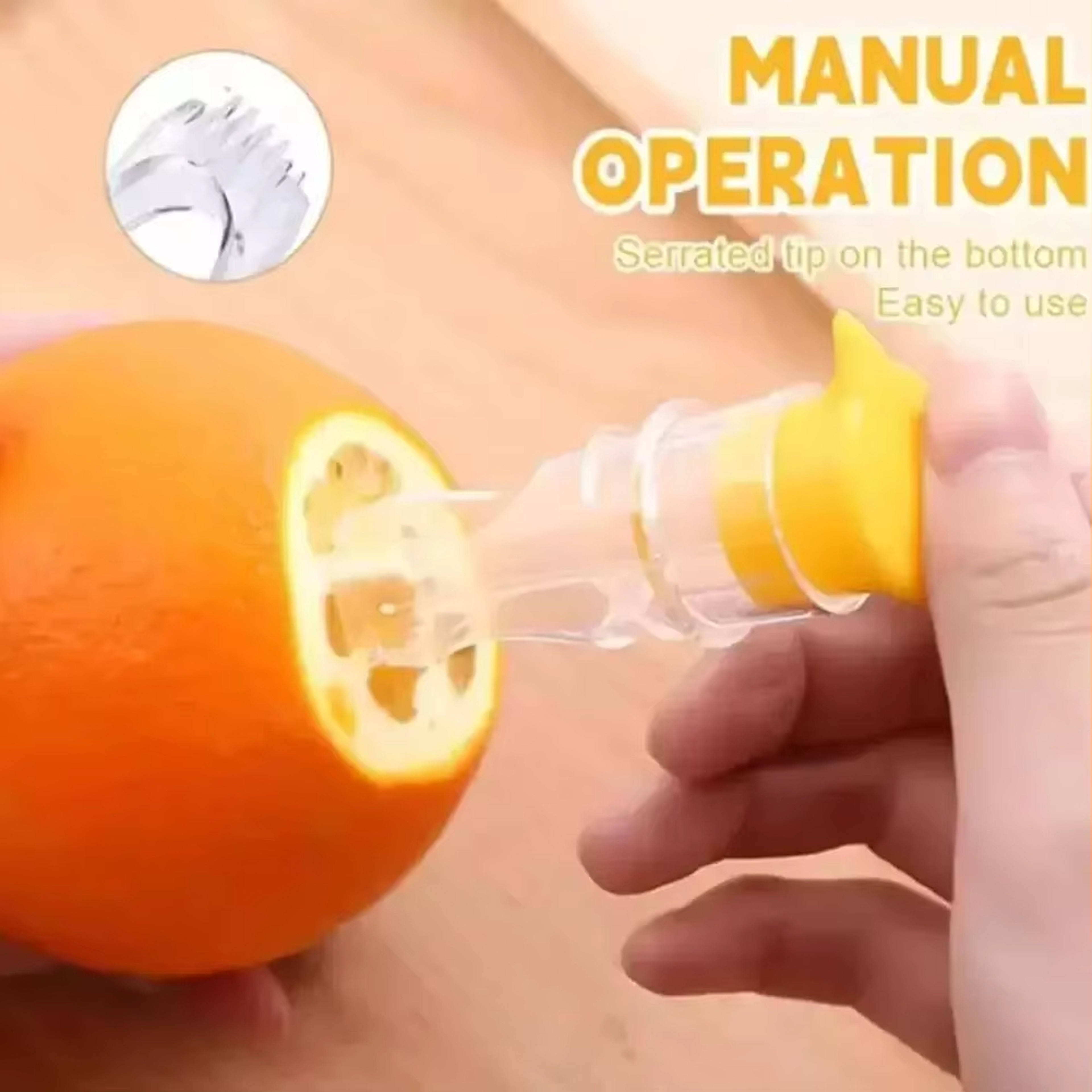 Manual Lemon Juicer With Lid Portable Citrus Juicer For Lemons Limes  Fresh Cocktails 4